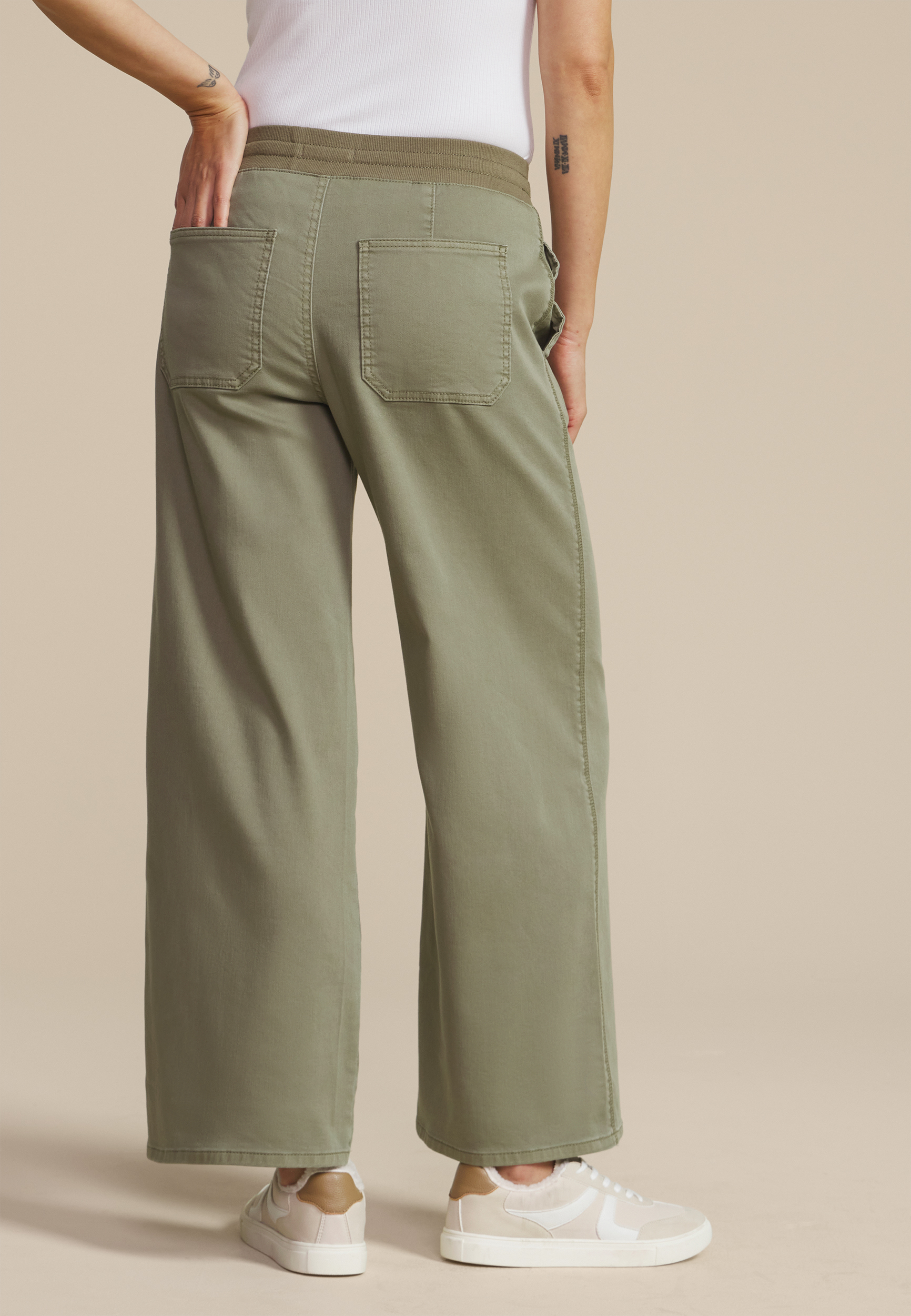 【オリーブ（37）】Morris Wide Leg Pants High Rise Pull On Wide Leg Pant | maurices