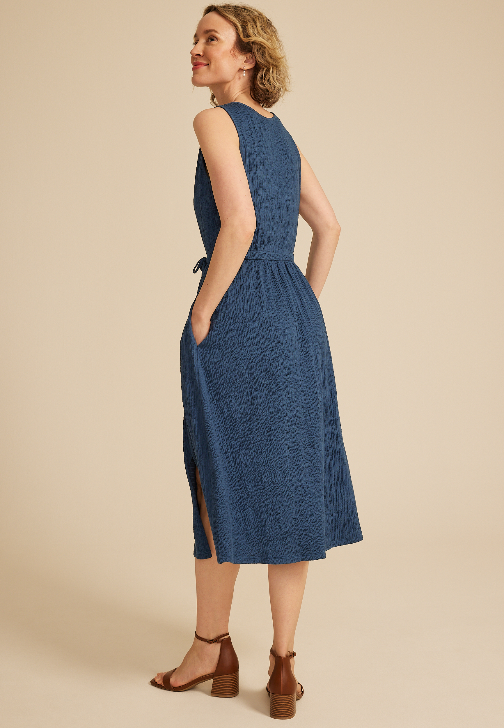 petite tie waist formal wiggle midi dress Petite Tie Waist Formal Wiggle Midi Dress