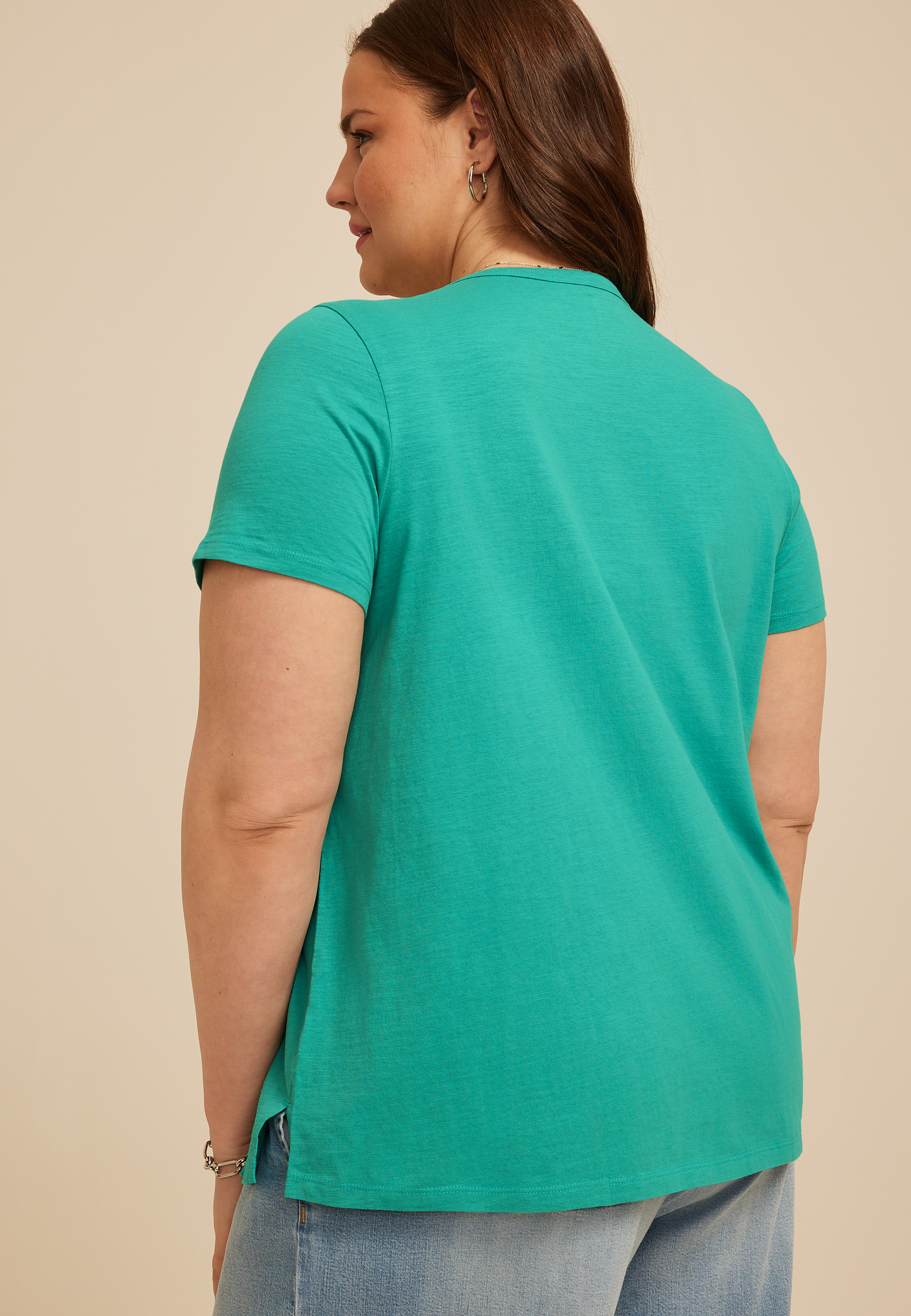 Plus Size 24/7 Dawson V Neck Tee | maurices