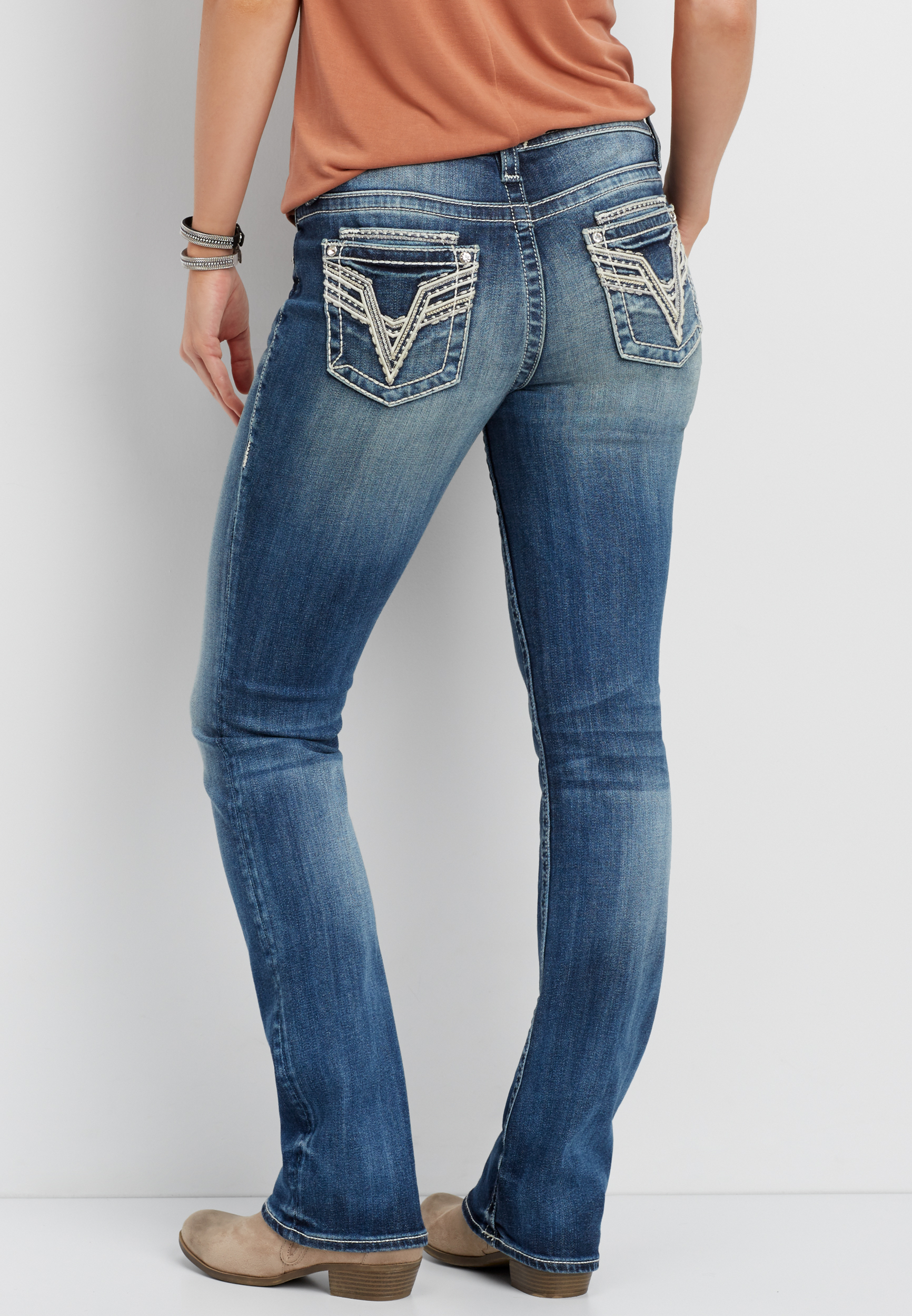 vigoss slim boot cut jeans