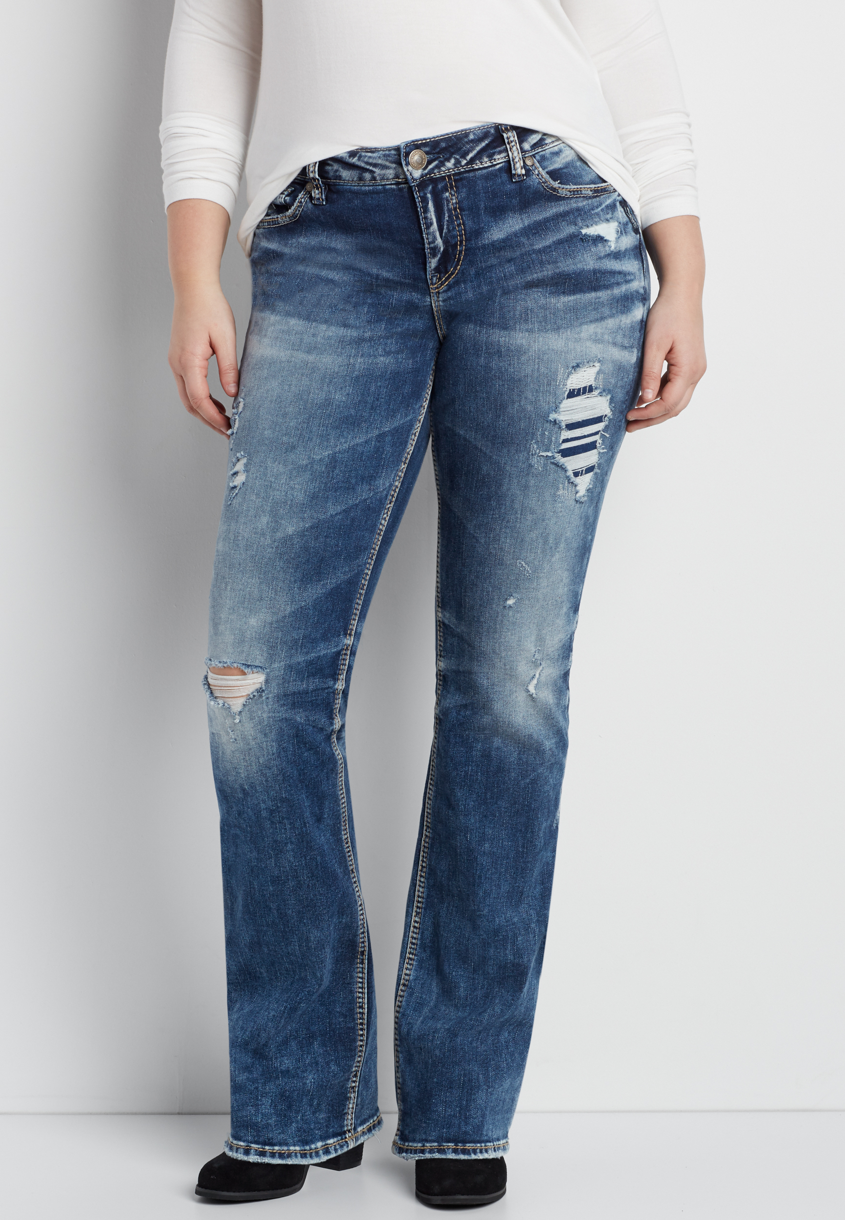 aiko silver jeans clearance