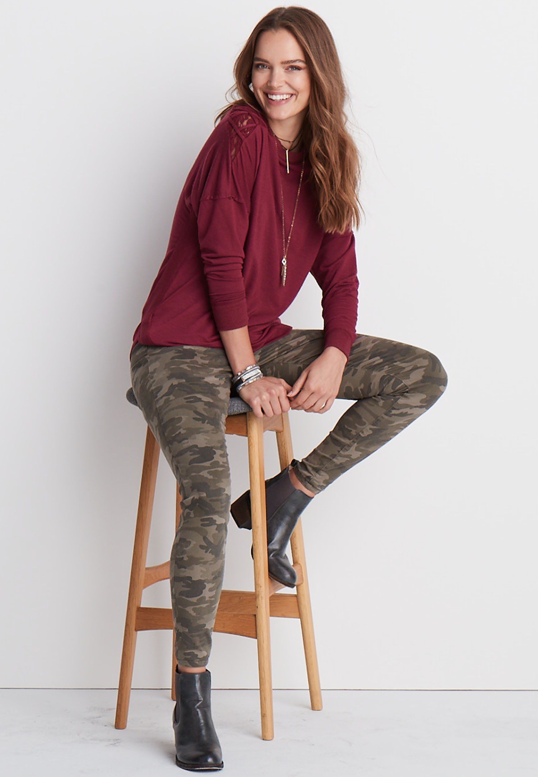maurices camo jeggings