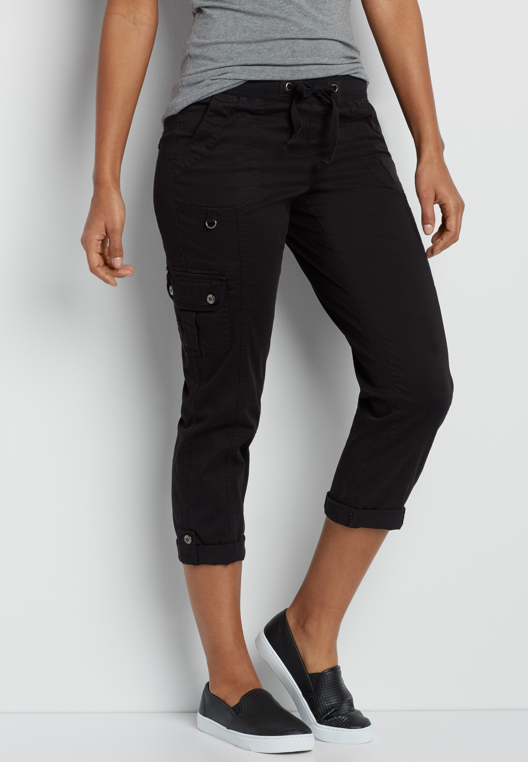 完売品！ CLANE CAPRI RIB PANTS Crinkle Cotton Capri / Sea Breeze / Made in USA