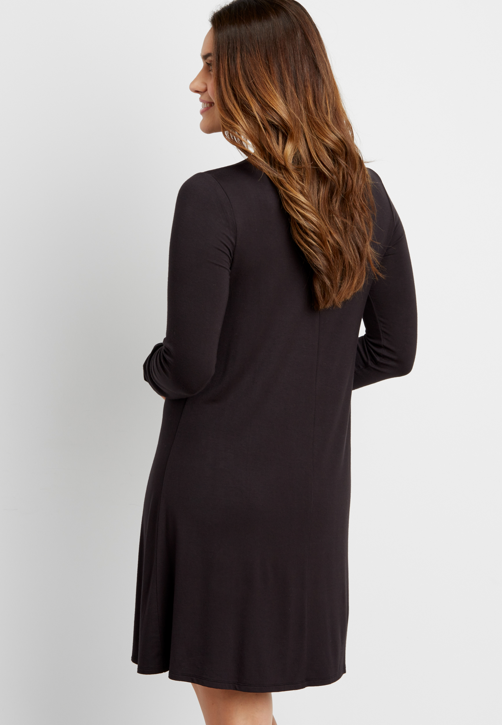 choker shirt dress Black Choker Neck Cut Out Slogan T-Shirt Dress