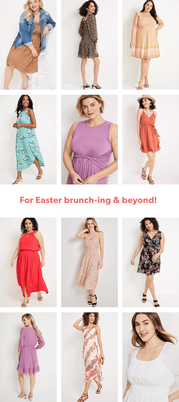 For Easter brunch-ing & beyond! Models wearing maurices clothing.