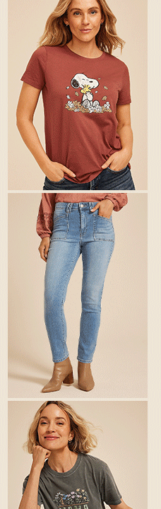 Models wearing maurices clothing.