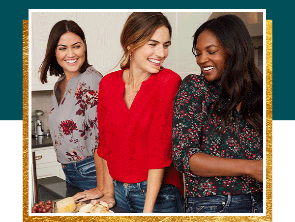 Models wearing maurices clothing.