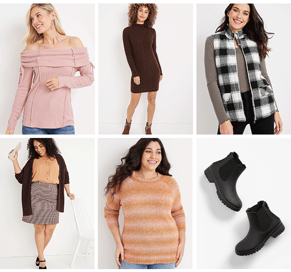 Models wearing maurices clothing.