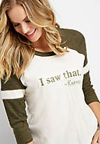 I saw that rib mix graphic tee