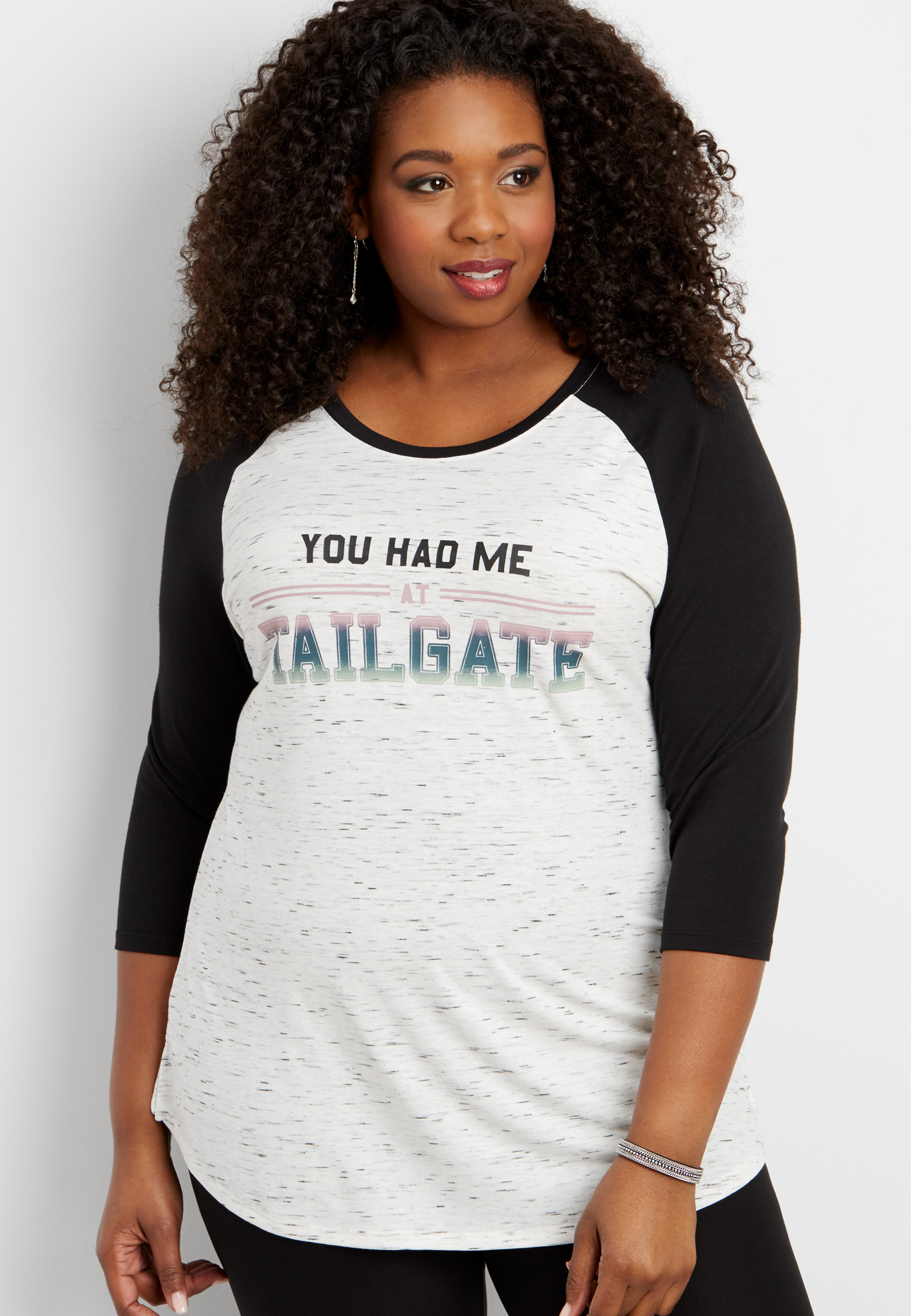 plus size baseball tunic tee with you had me at tailgate graphic maurices