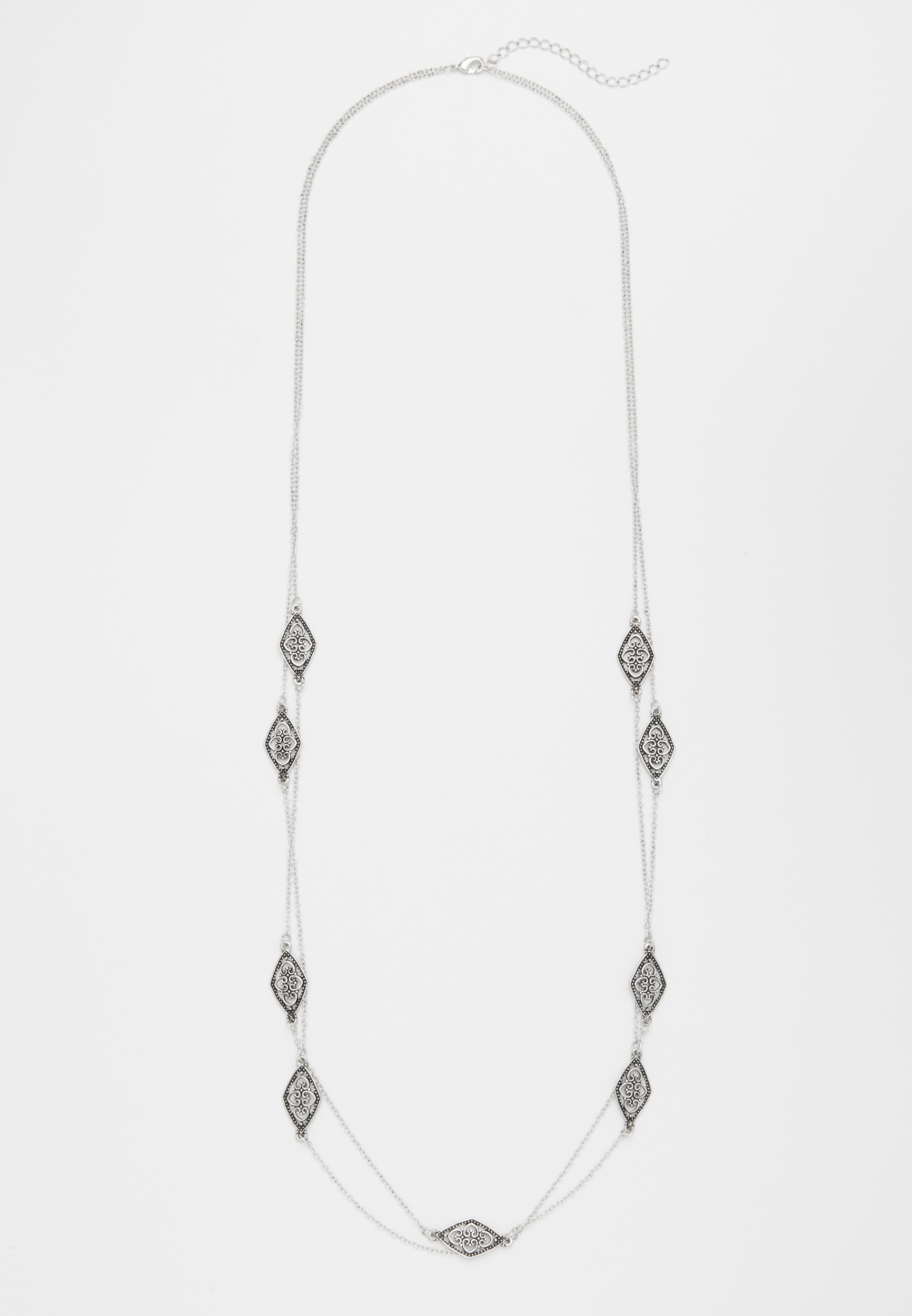 Metal Cut Out Drape Necklace Maurices