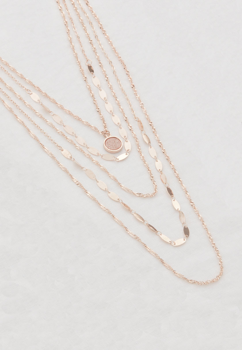 Rose Gold Drape Necklace | maurices