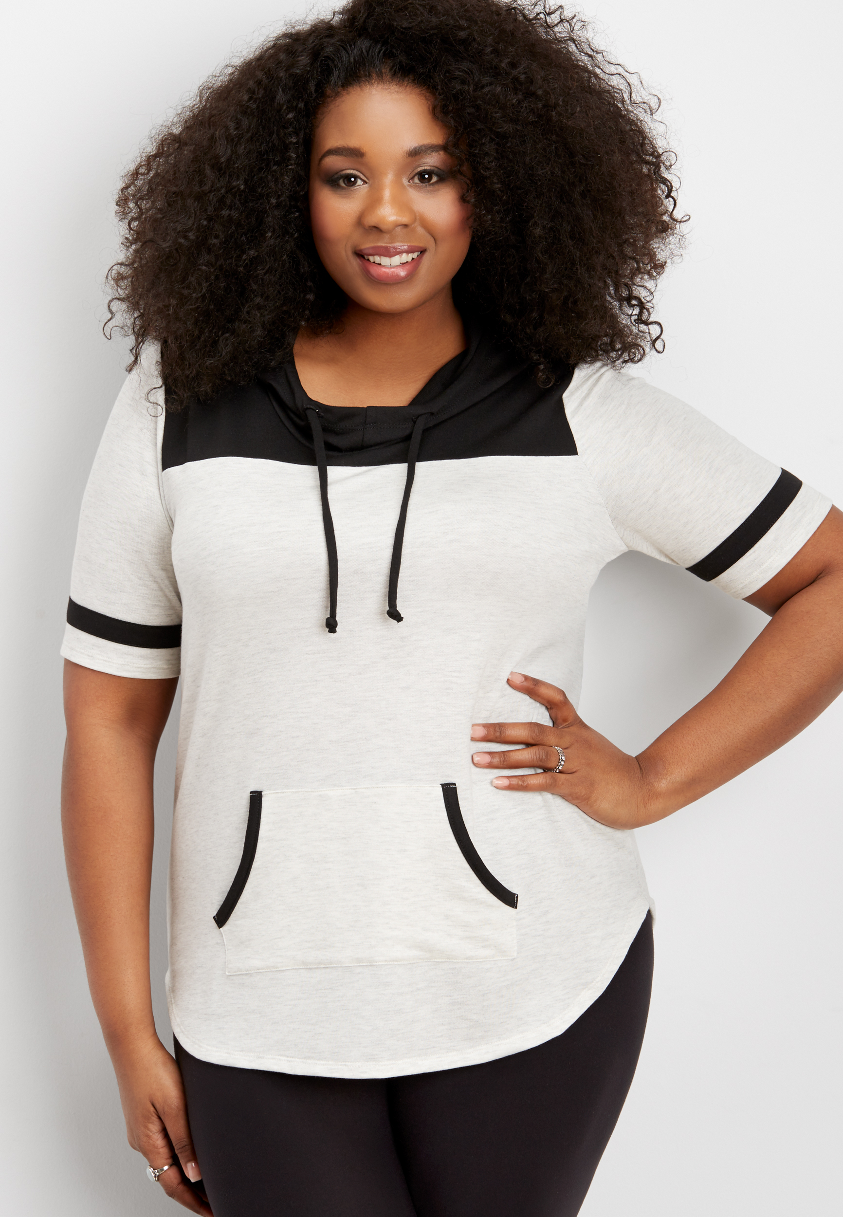 plus size short sleeve sweatshirts