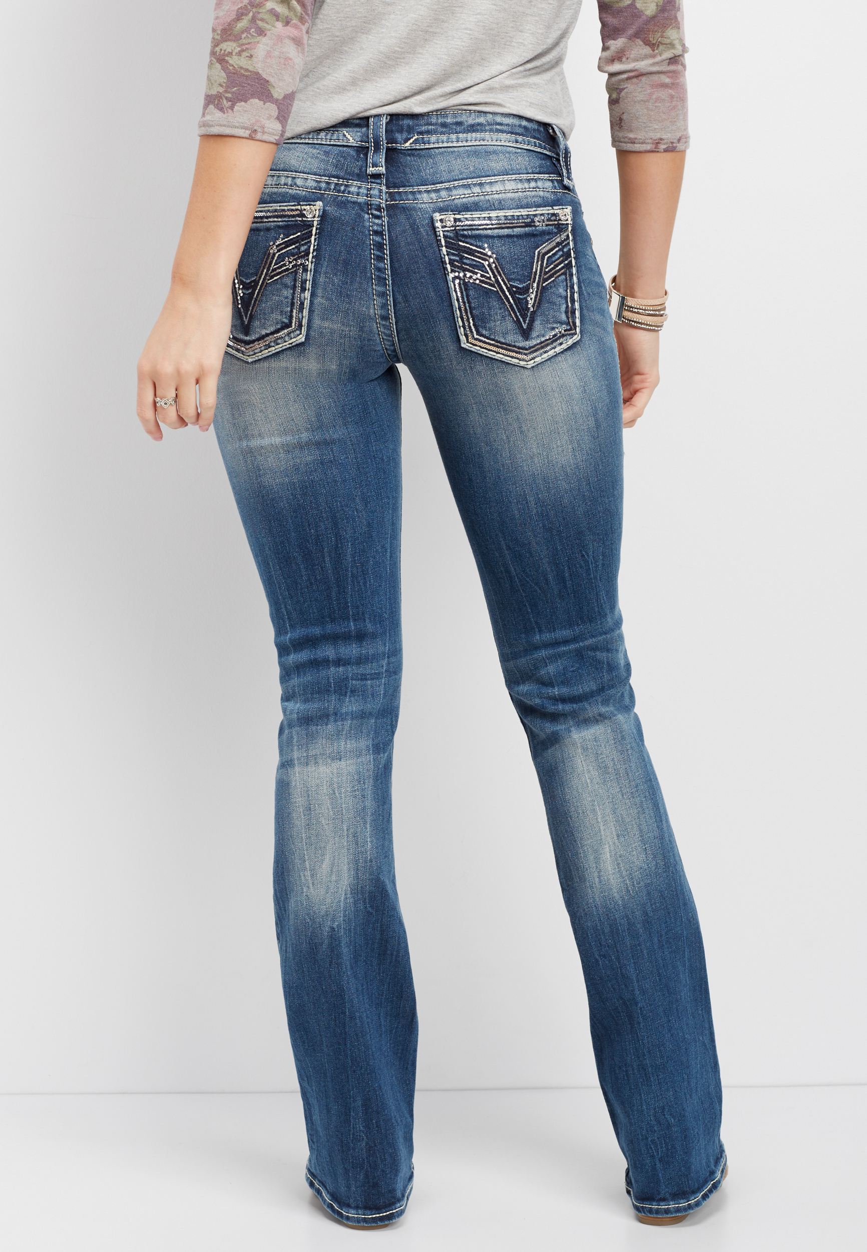 vigoss slim boot cut jeans