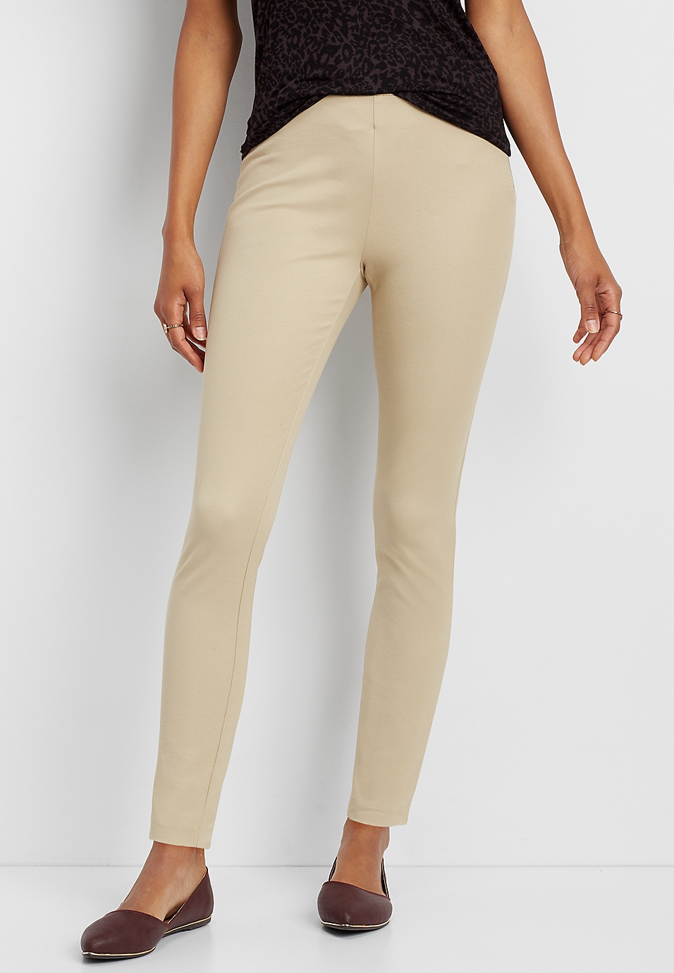 the bi-stretch skinny ankle pant with side zipper