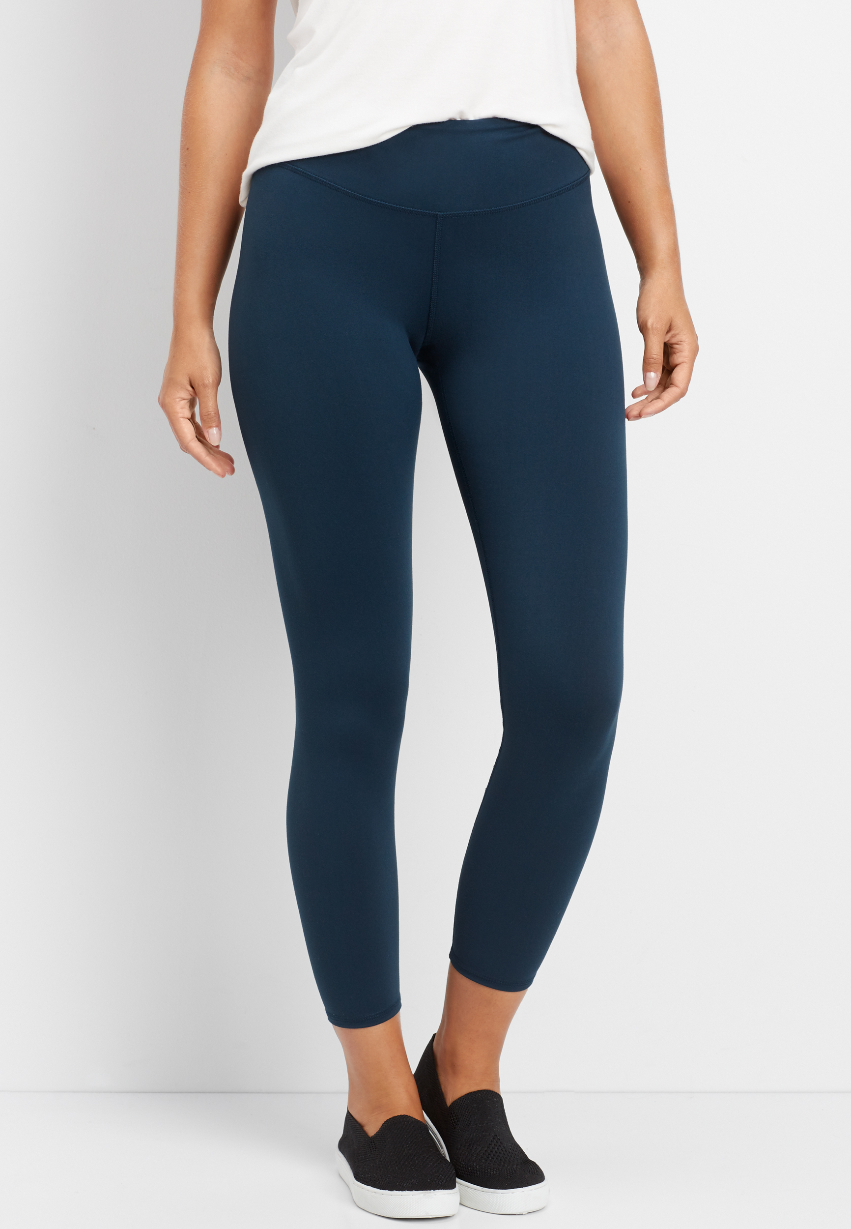 teal high rise 7/8 active legging | maurices