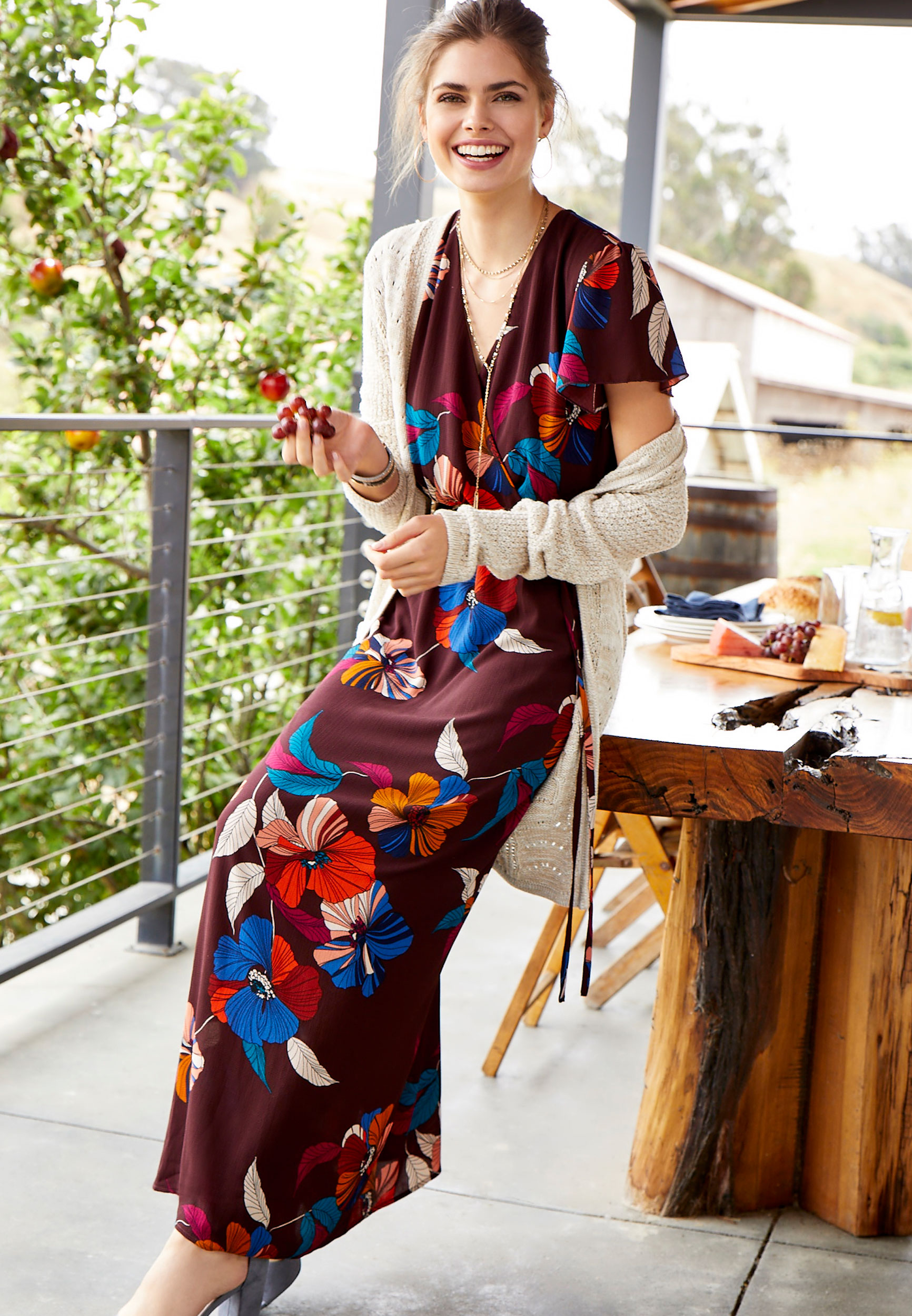 chinese dress ladies Carmen Wrap Maxi Dress main image 0