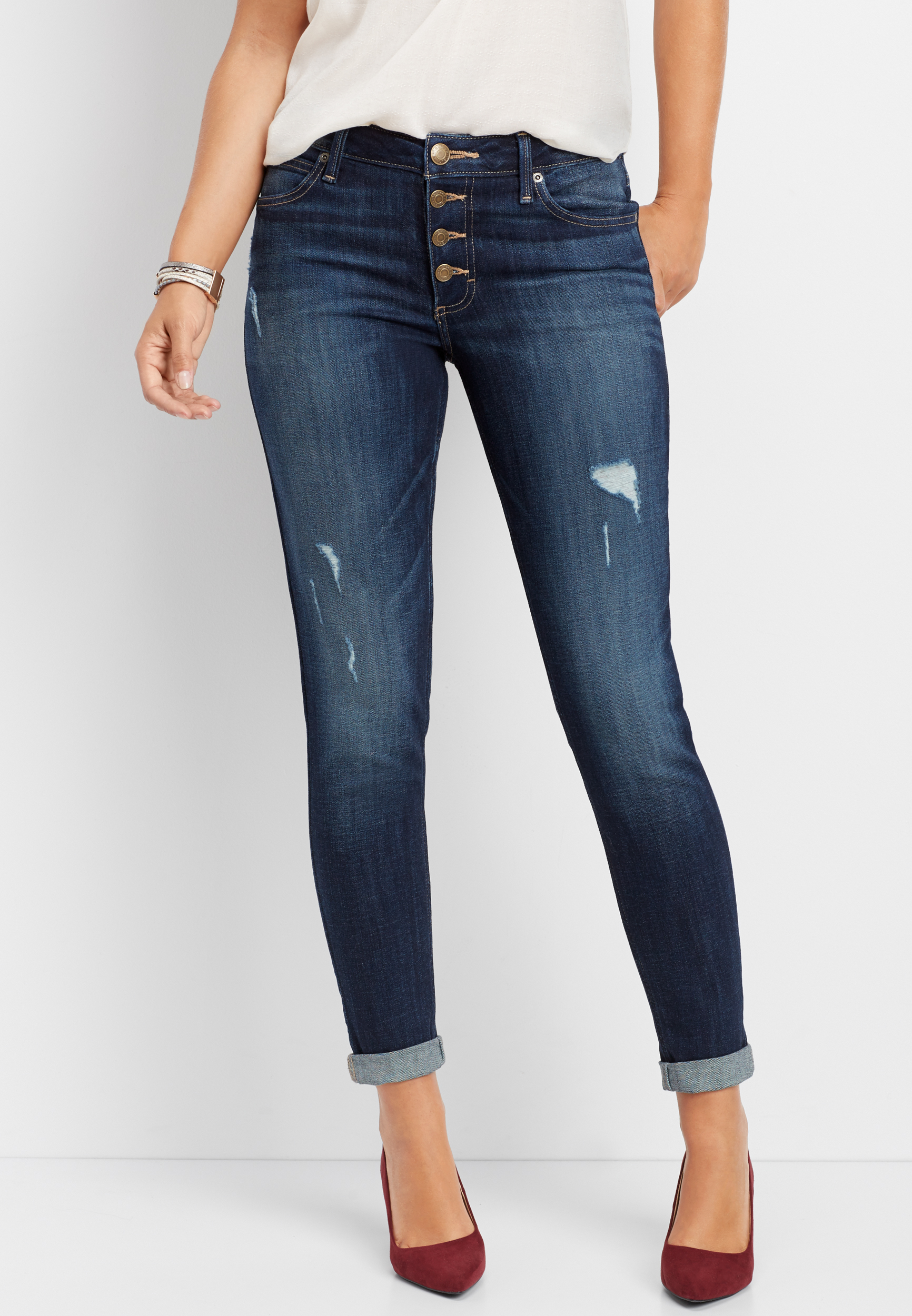 maurices button fly jeans