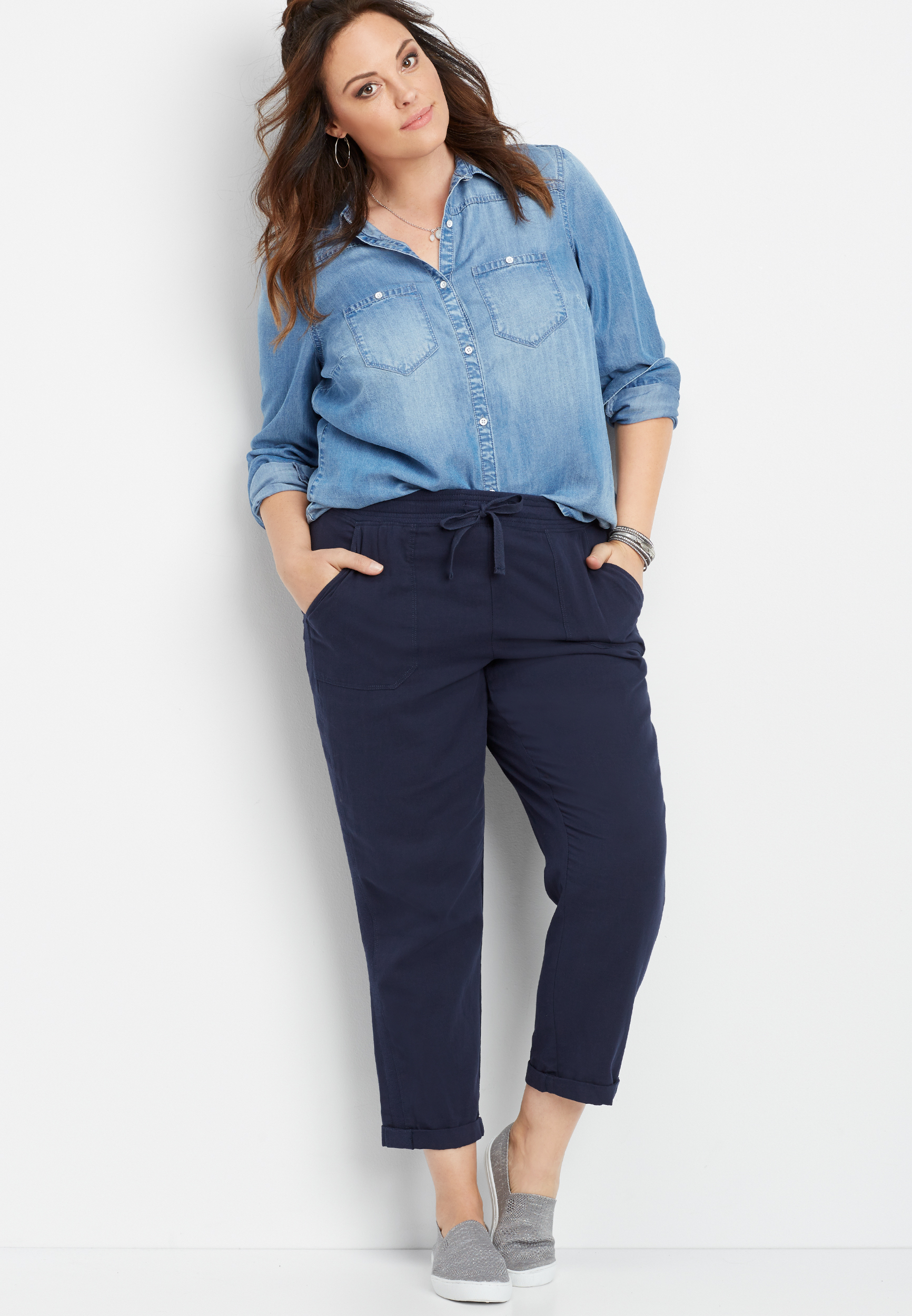 plus size khakis