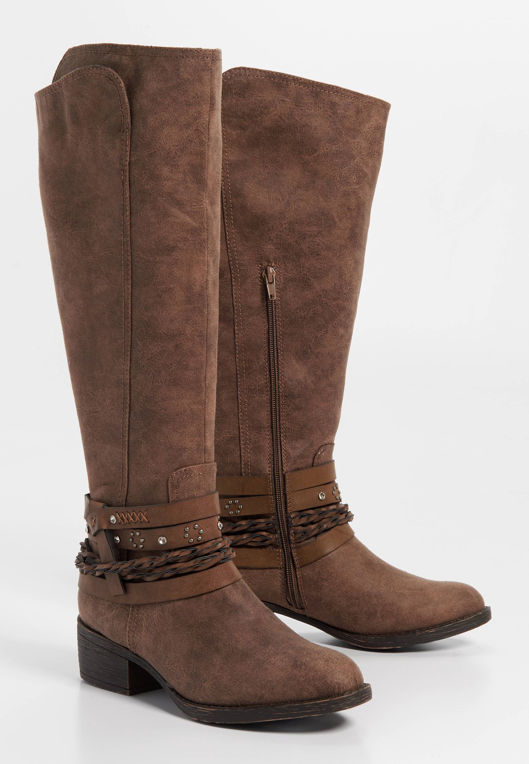 Gretchen western braid wrap boot | maurices