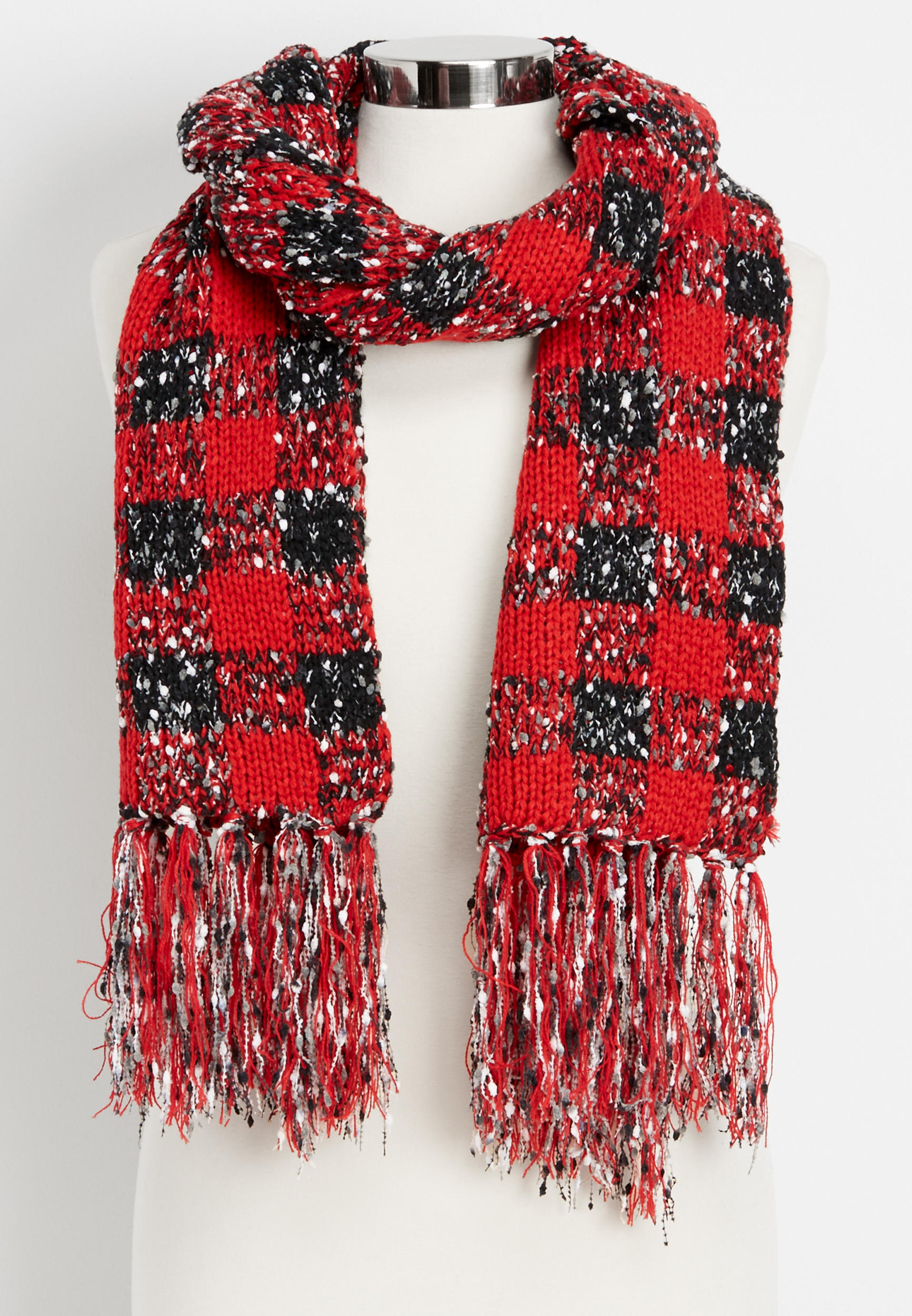 buffalo plaid confetti oblong scarf maurices