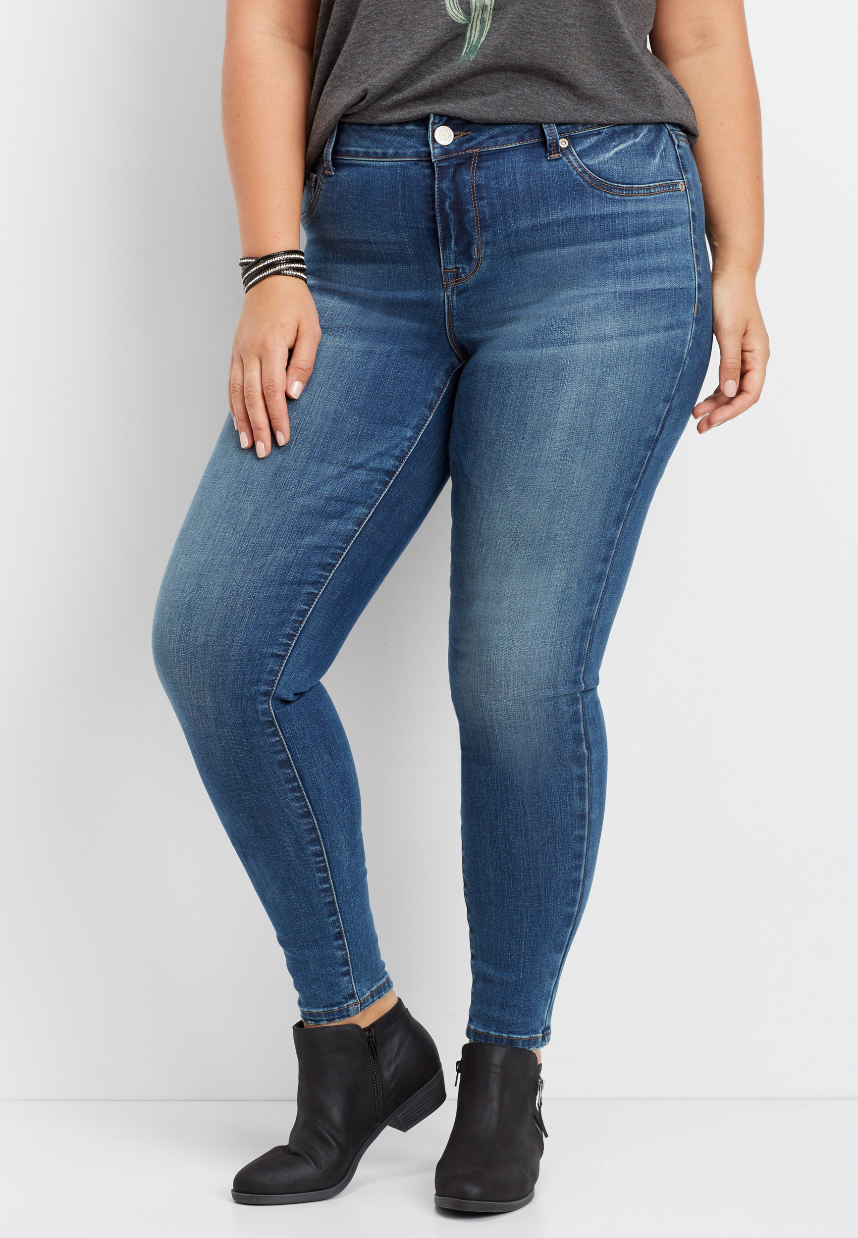 plus size DenimFlex™ medium wash jegging | maurices