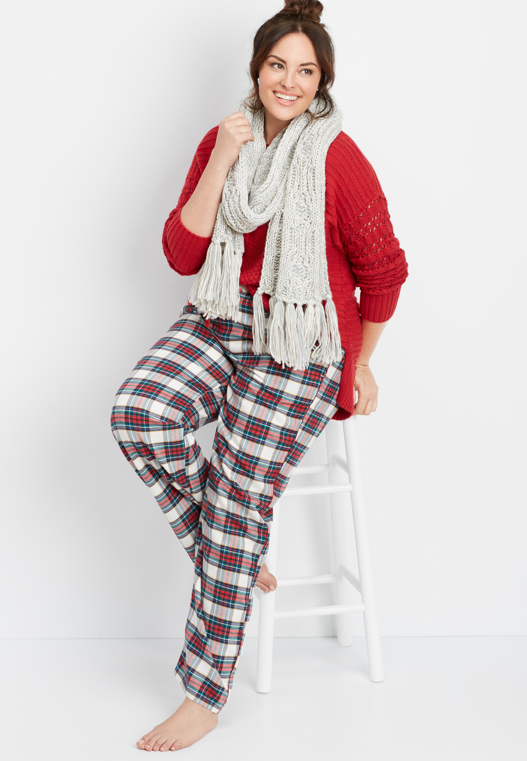 plus size flannel sleep pants