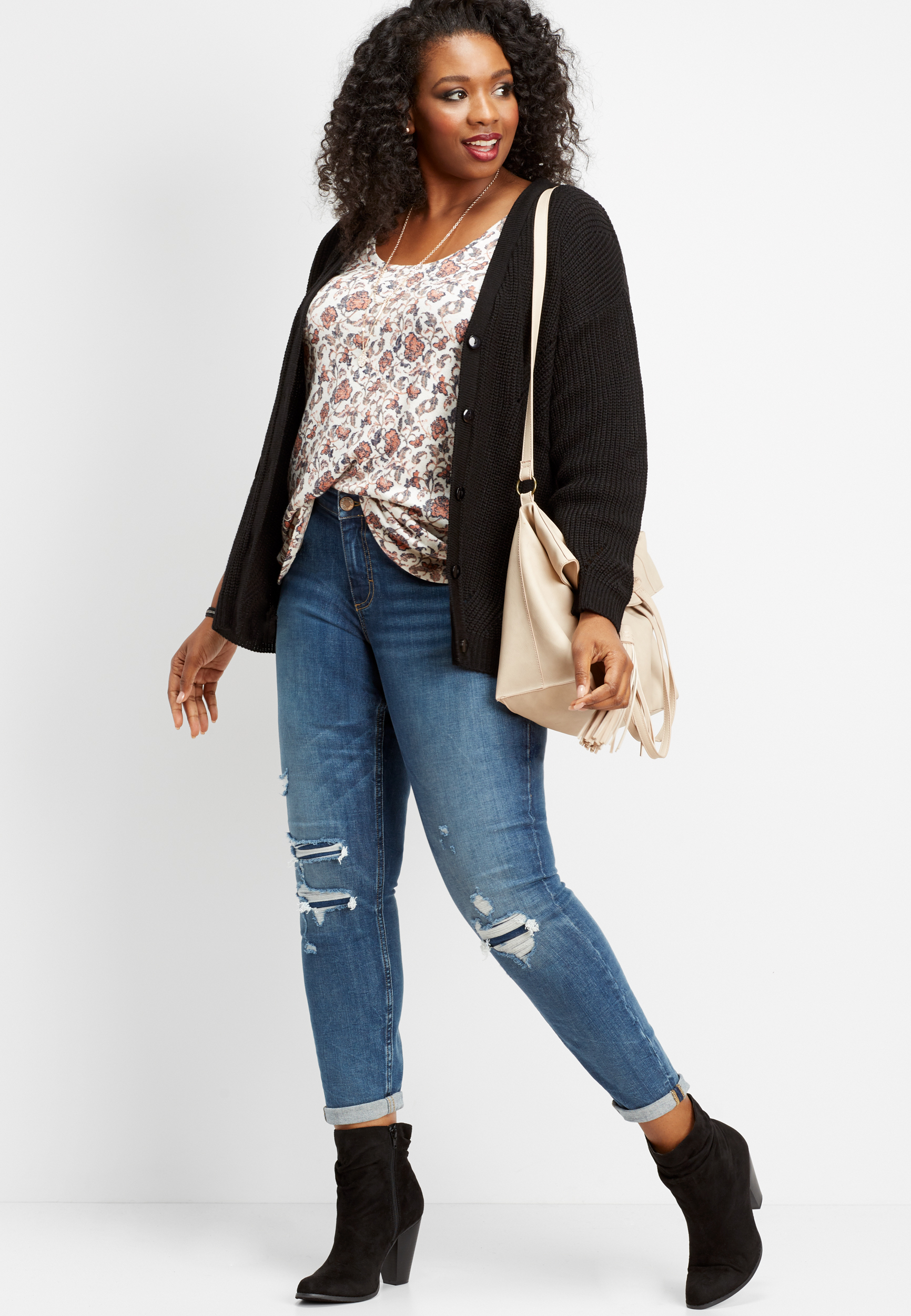plus size button down grandpa cardigan | maurices