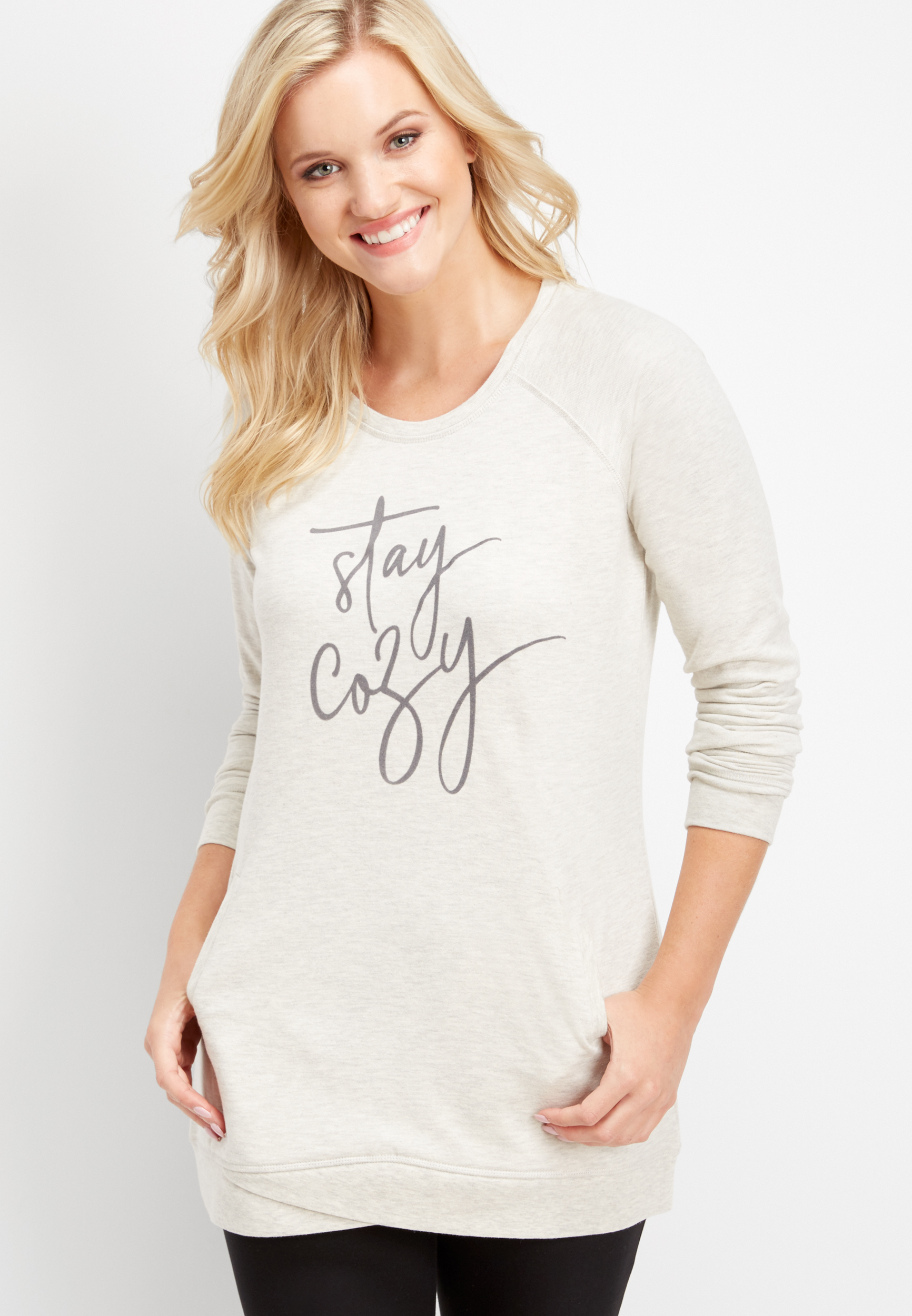 cozy graphic sweatshirt