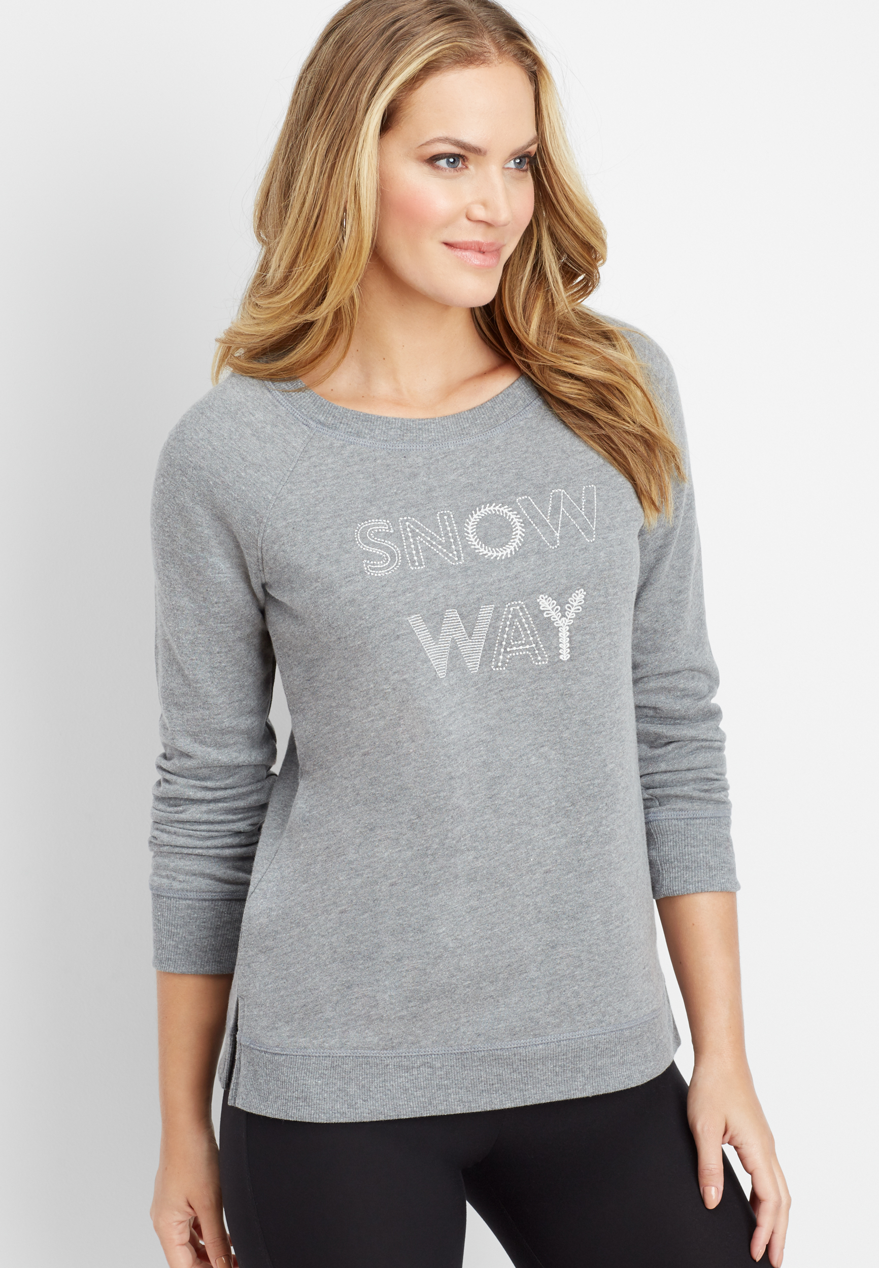 snow way graphic pullover | maurices