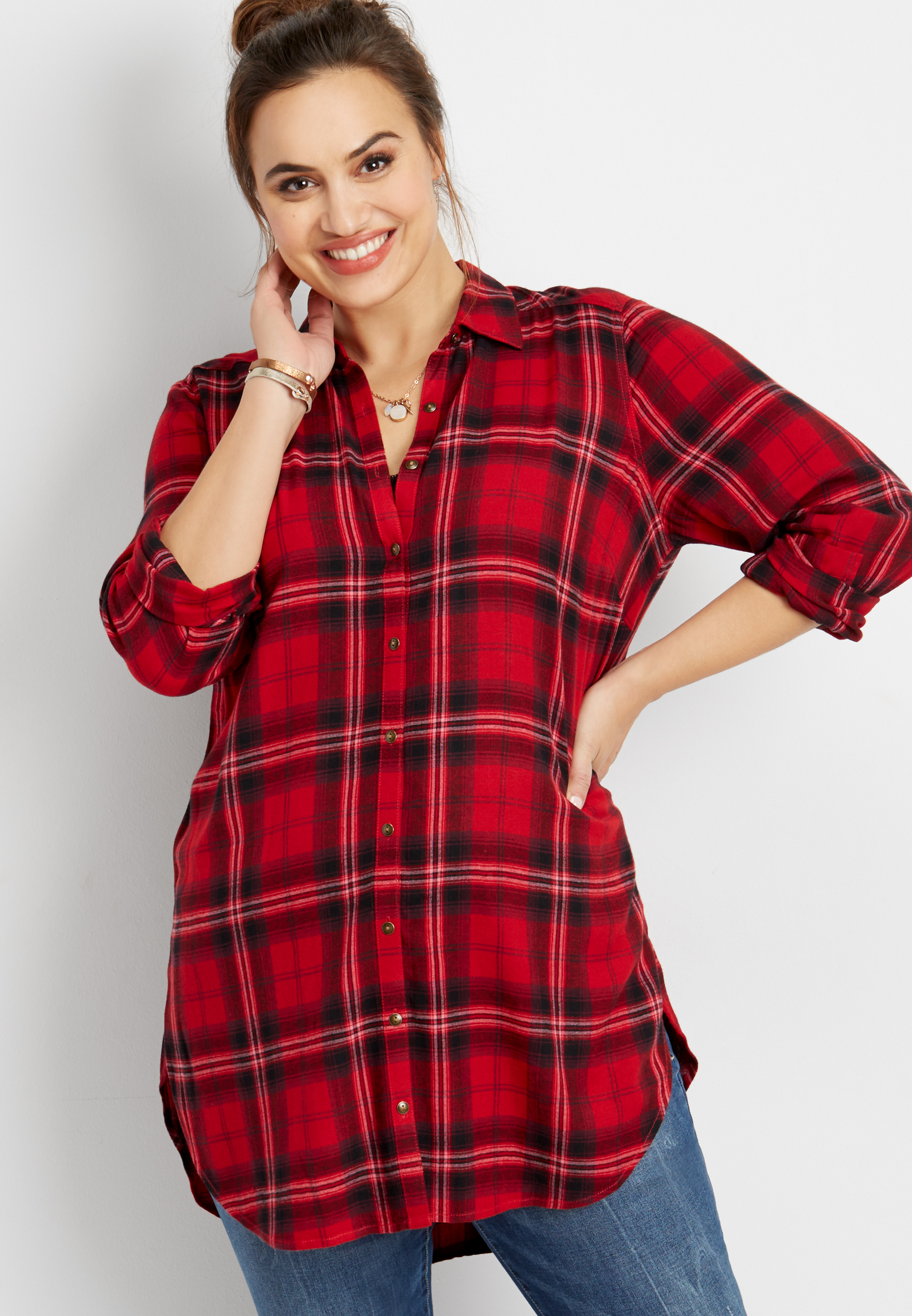 maurices tunic tops