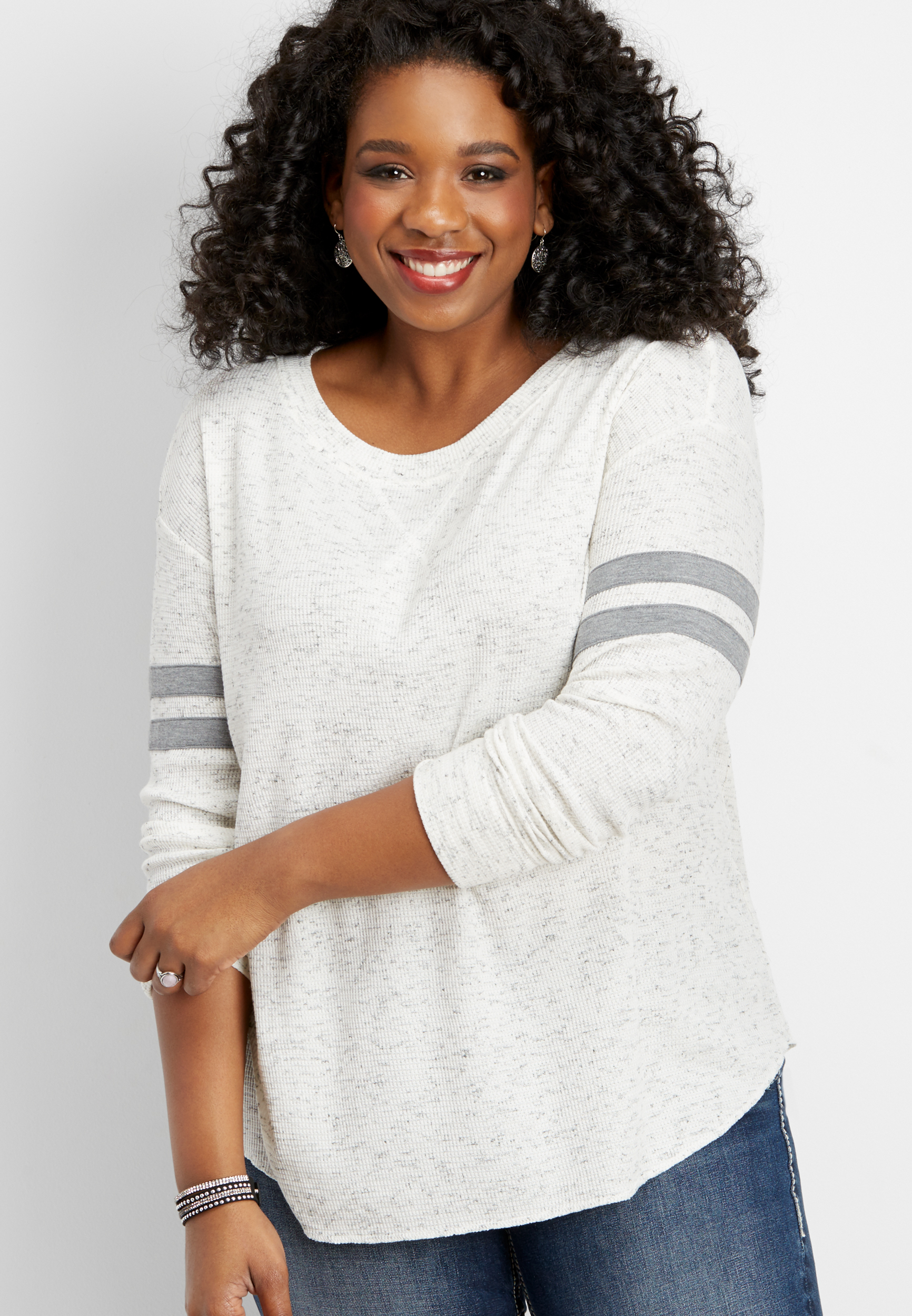 plus size 24/7 thermal baseball tee maurices