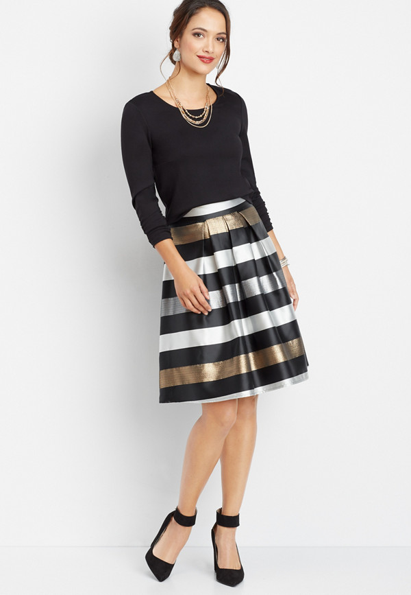 two piece stripe skirt dress | maurices