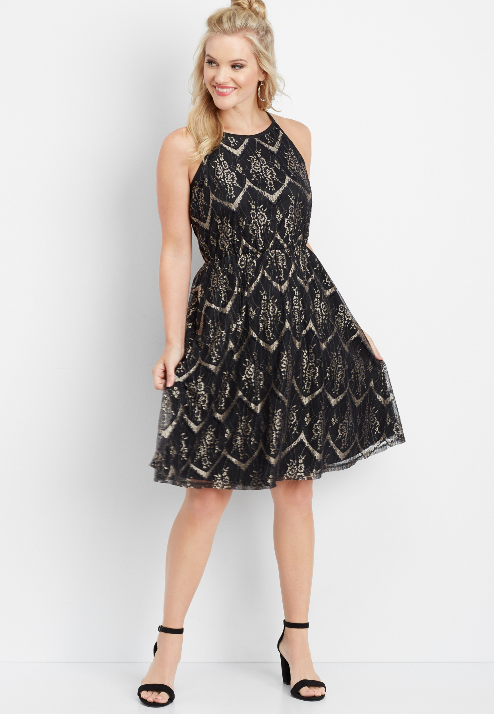 two tone lace dress | maurices