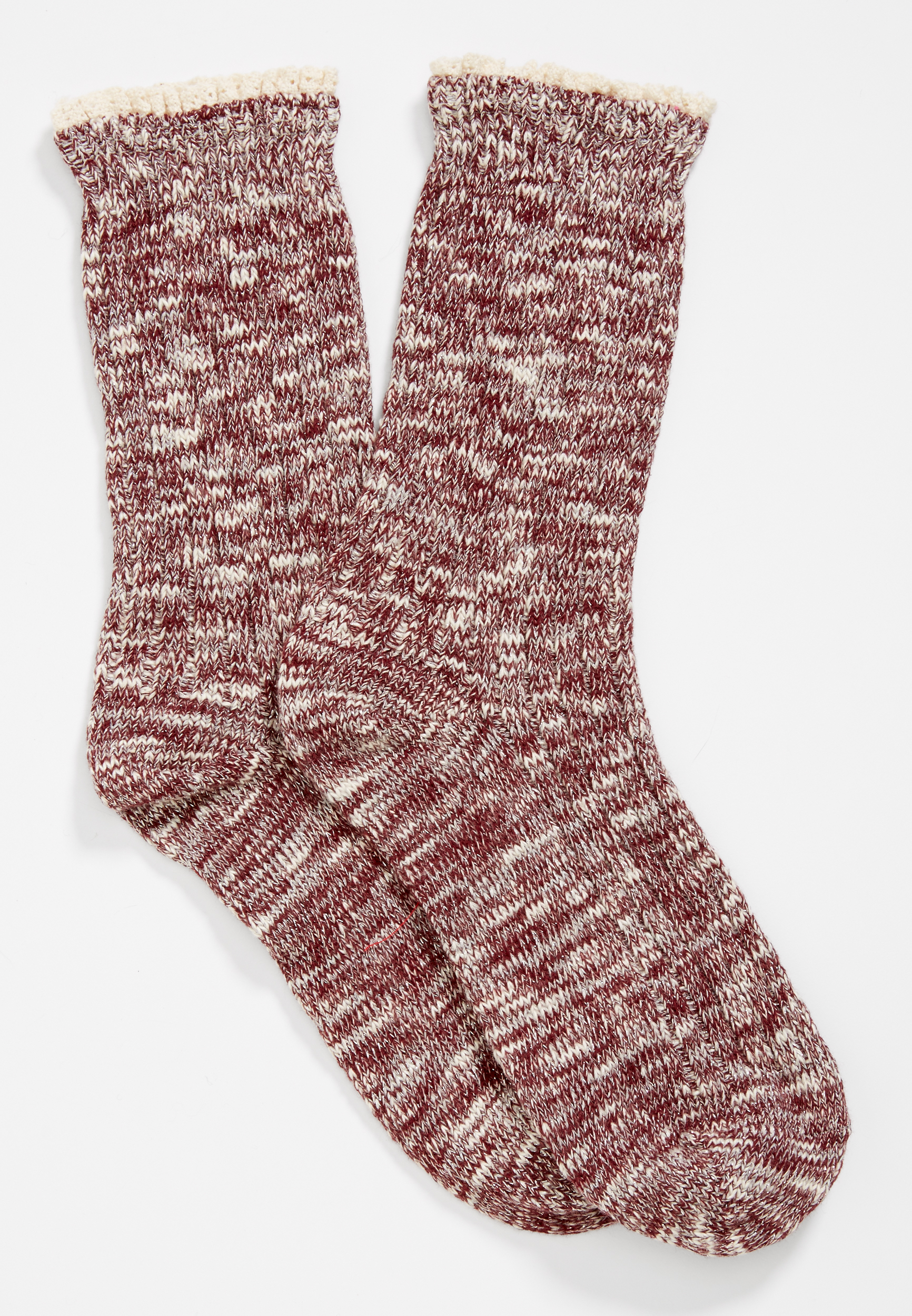 glitter lace crew socks maurices