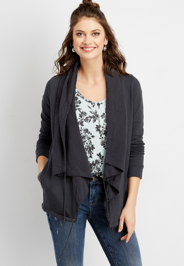 drape front cardigan | maurices