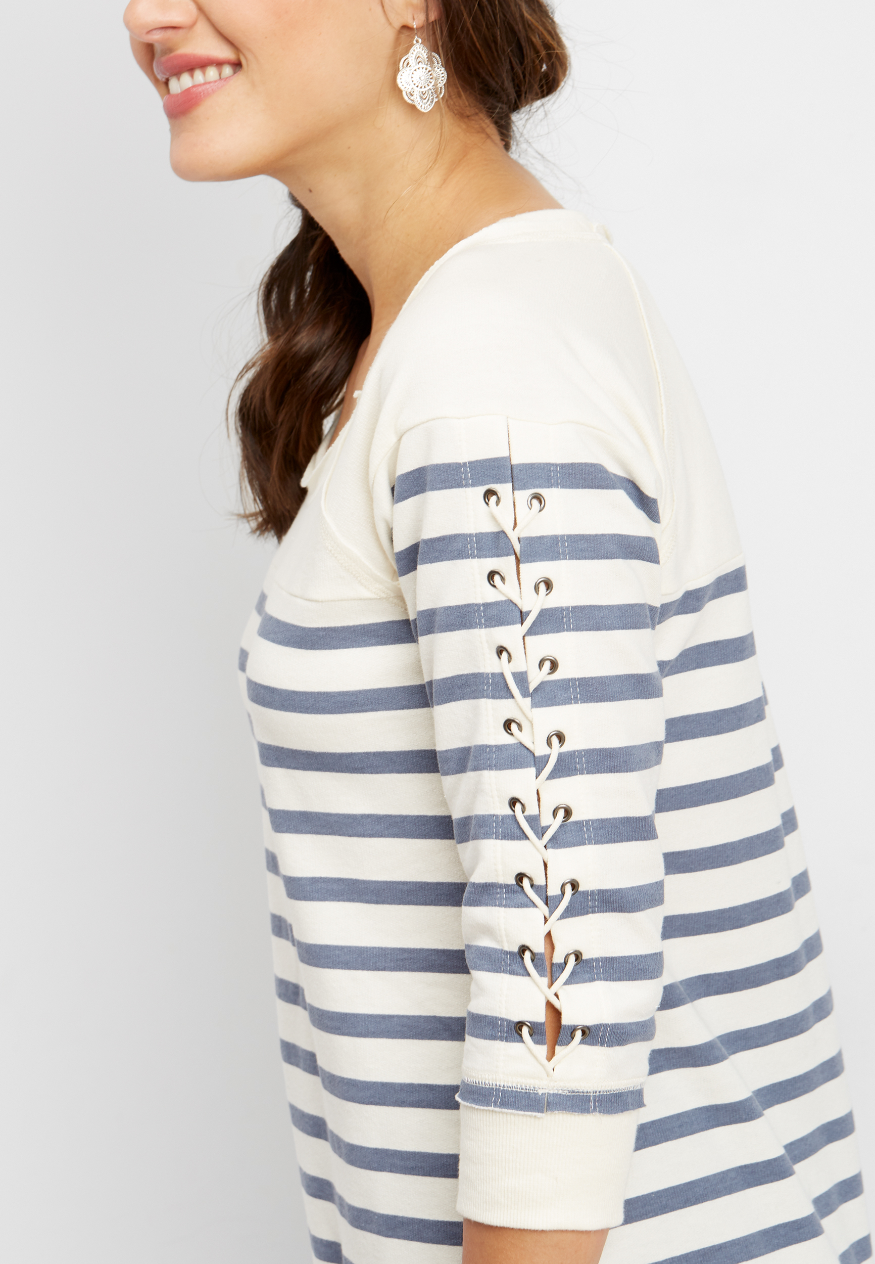 irving stripe lace up