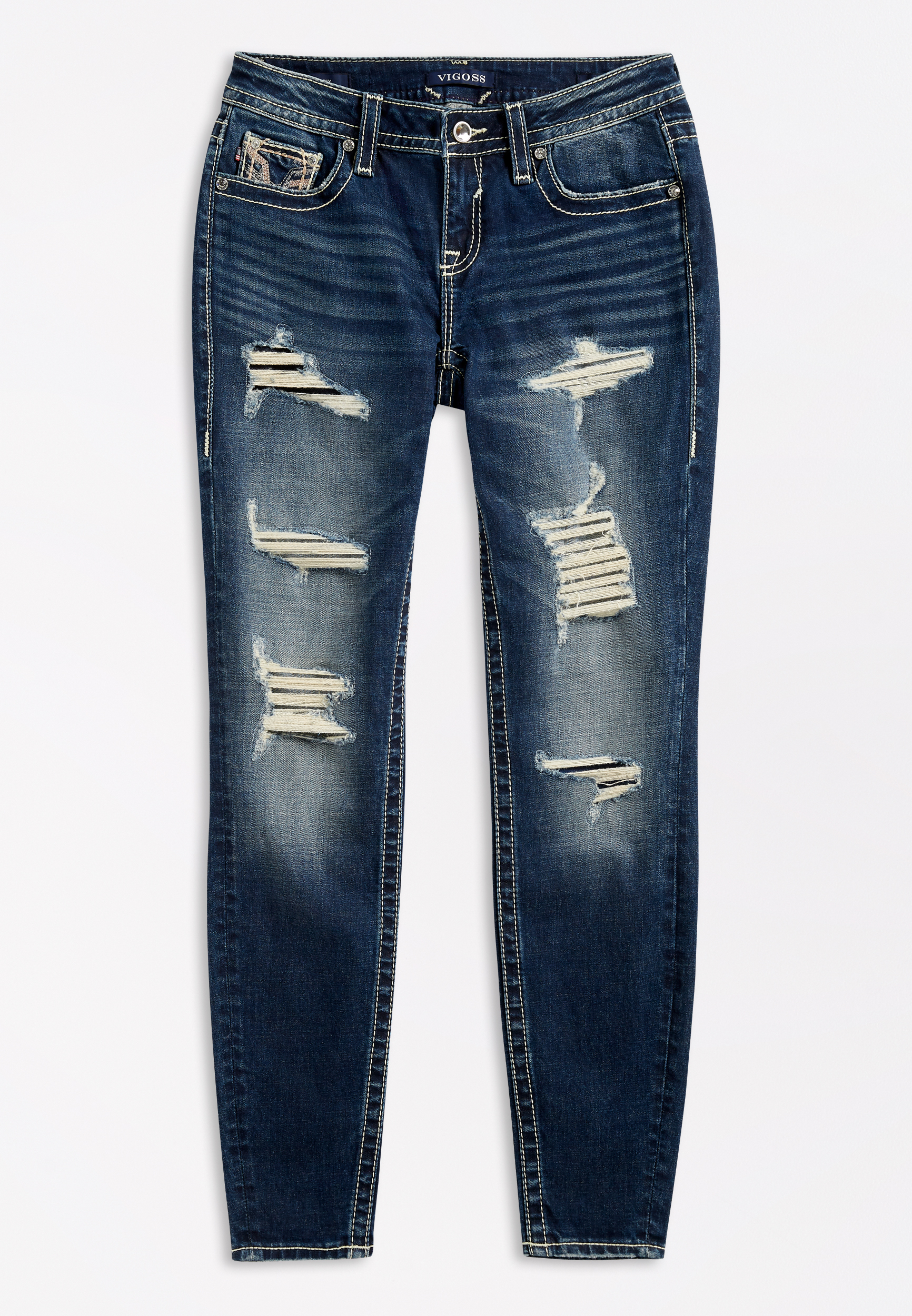 vigoss pixie distressed cuffed shorts
