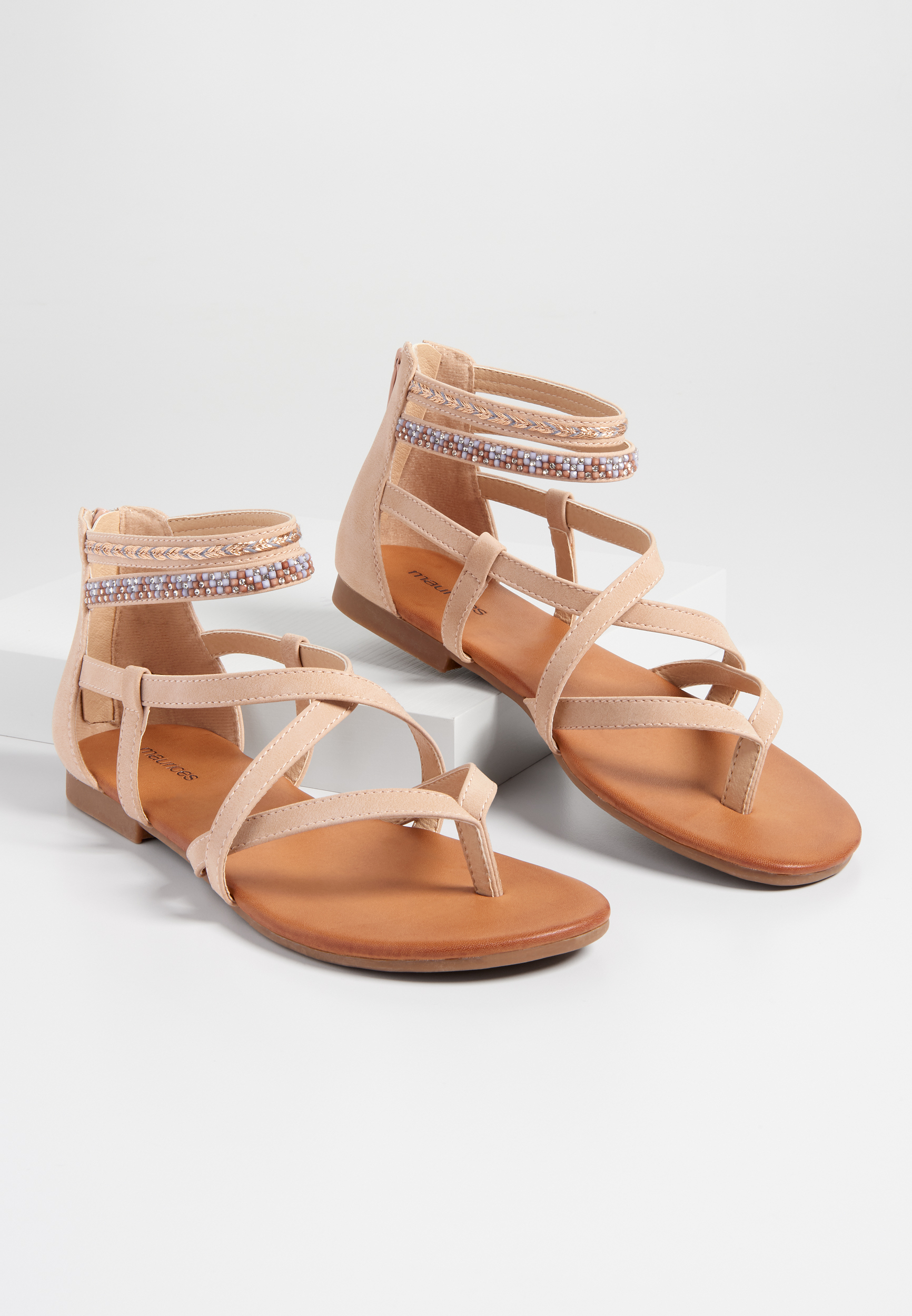 ankle wrap gladiator sandals