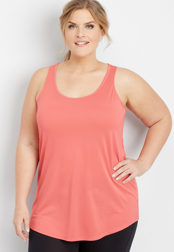 plus size coral active tank | maurices