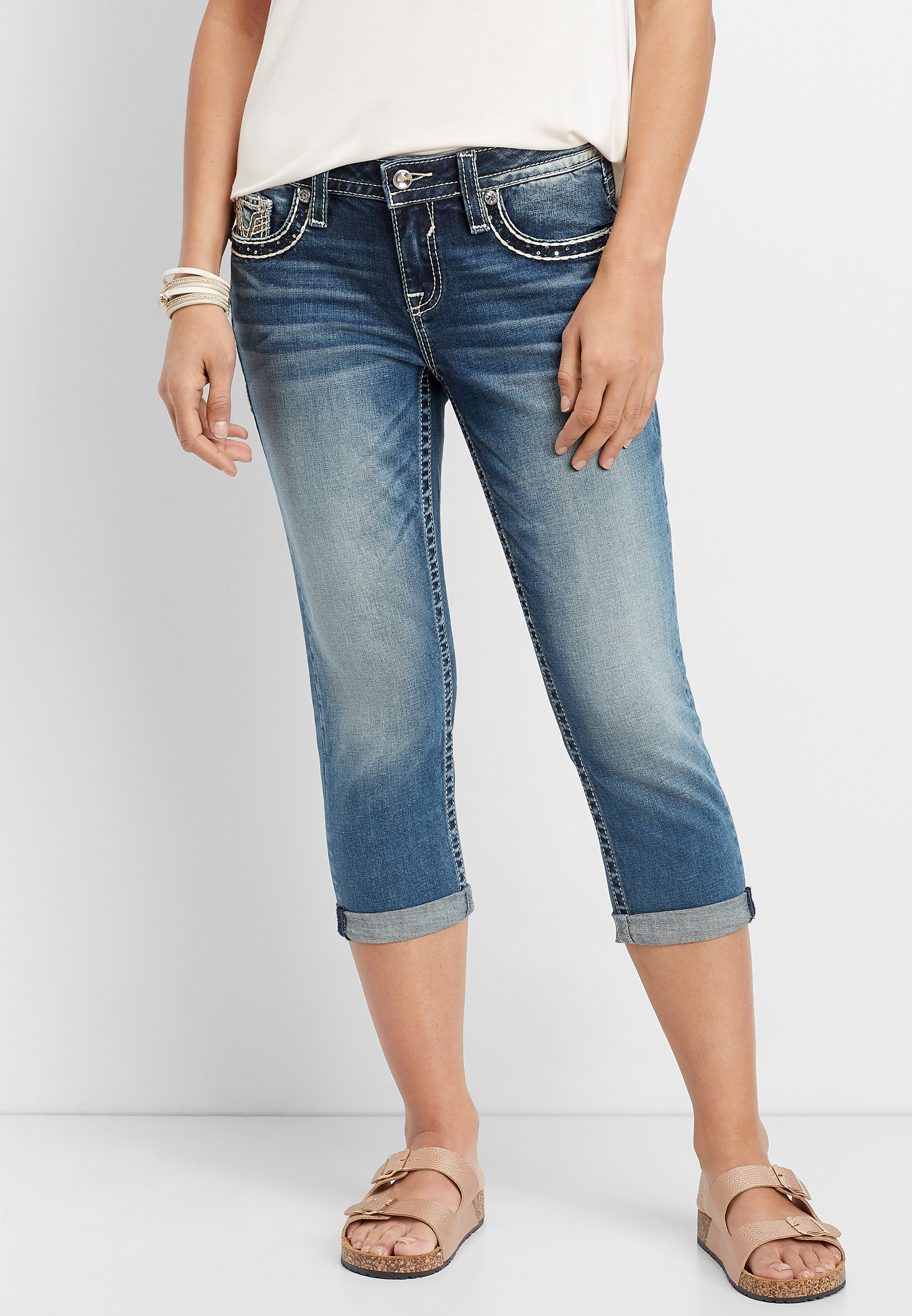 VigossÂ® rose gold pocket capri | maurices