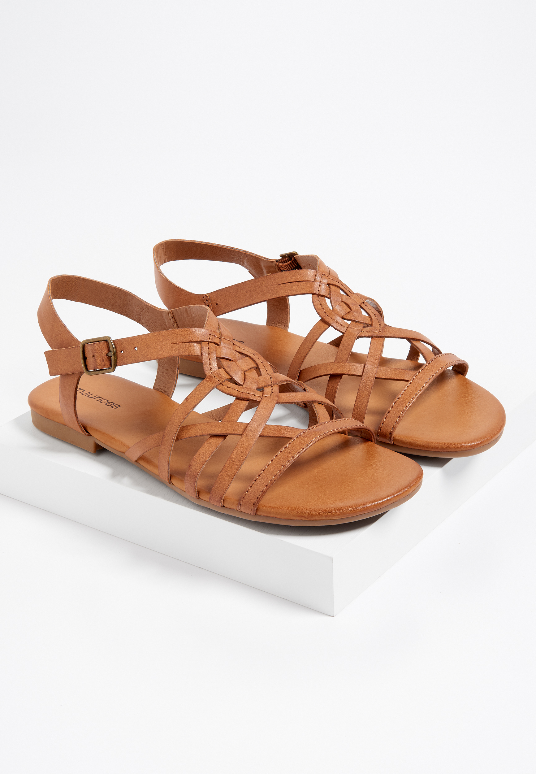 cross strap slingback sandals