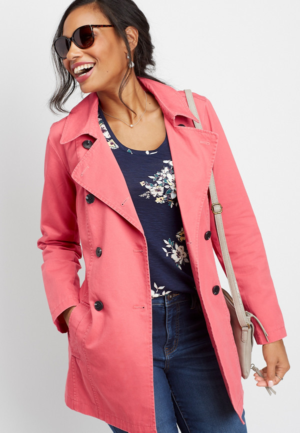 button down trench coat | maurices