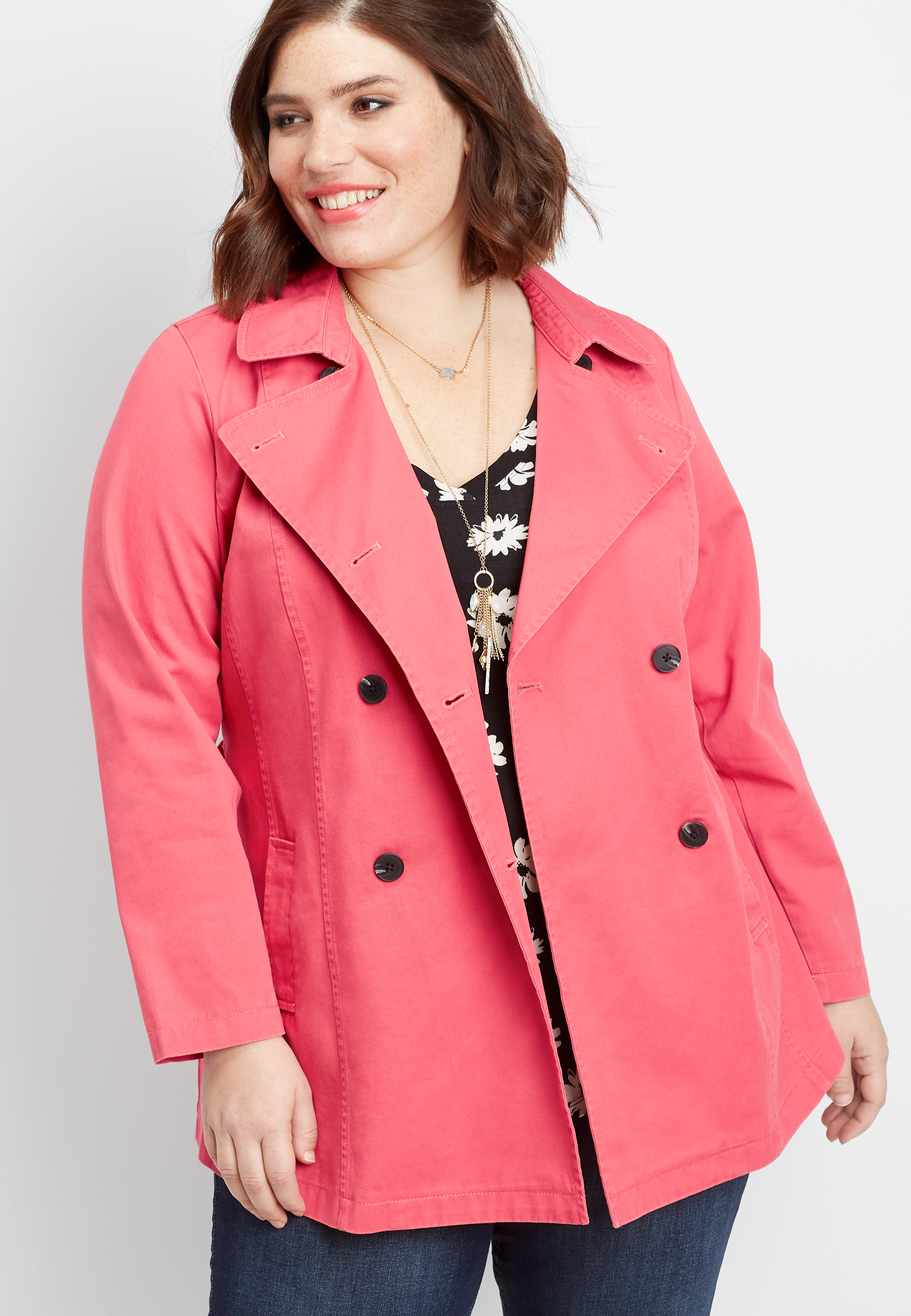 maurices plus size coats