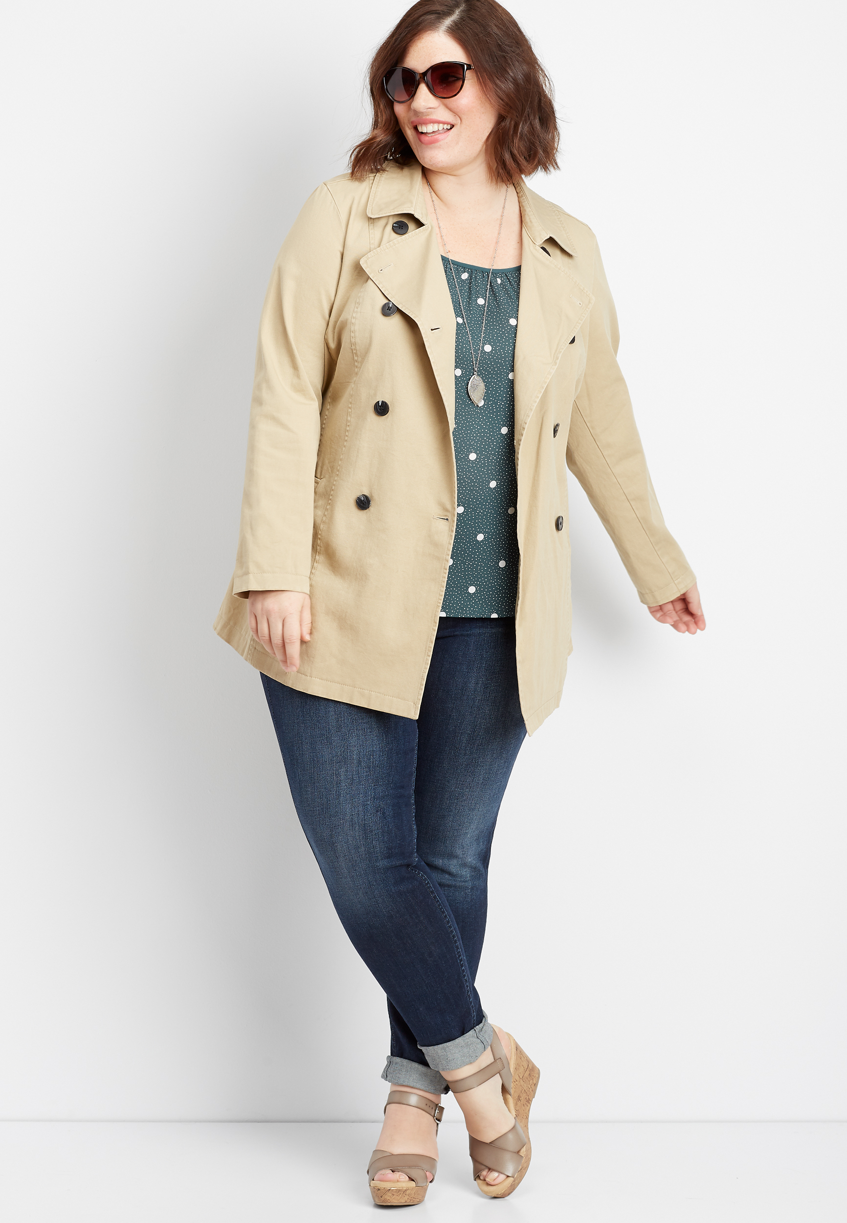 maurices plus size coats