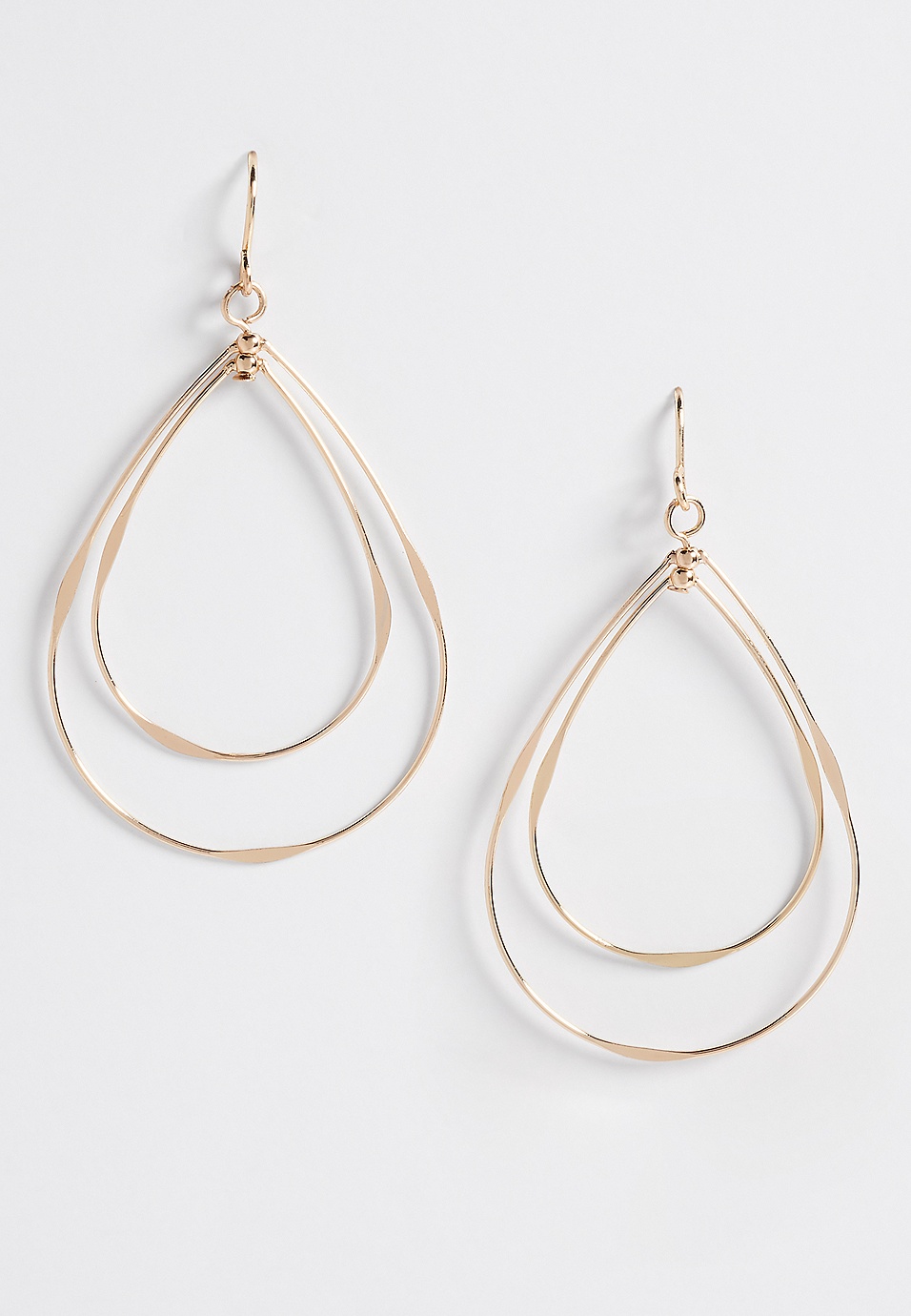 double teardrop hoop earrings | maurices