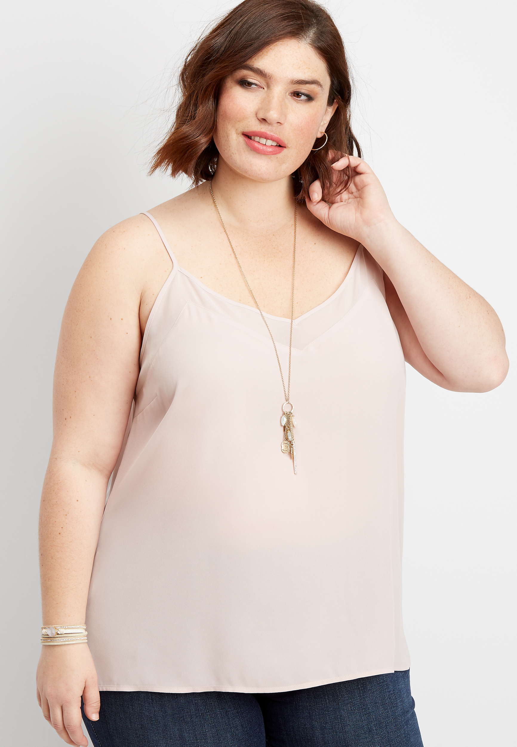 Plus Size Solid V Neck Tank Maurices 3994