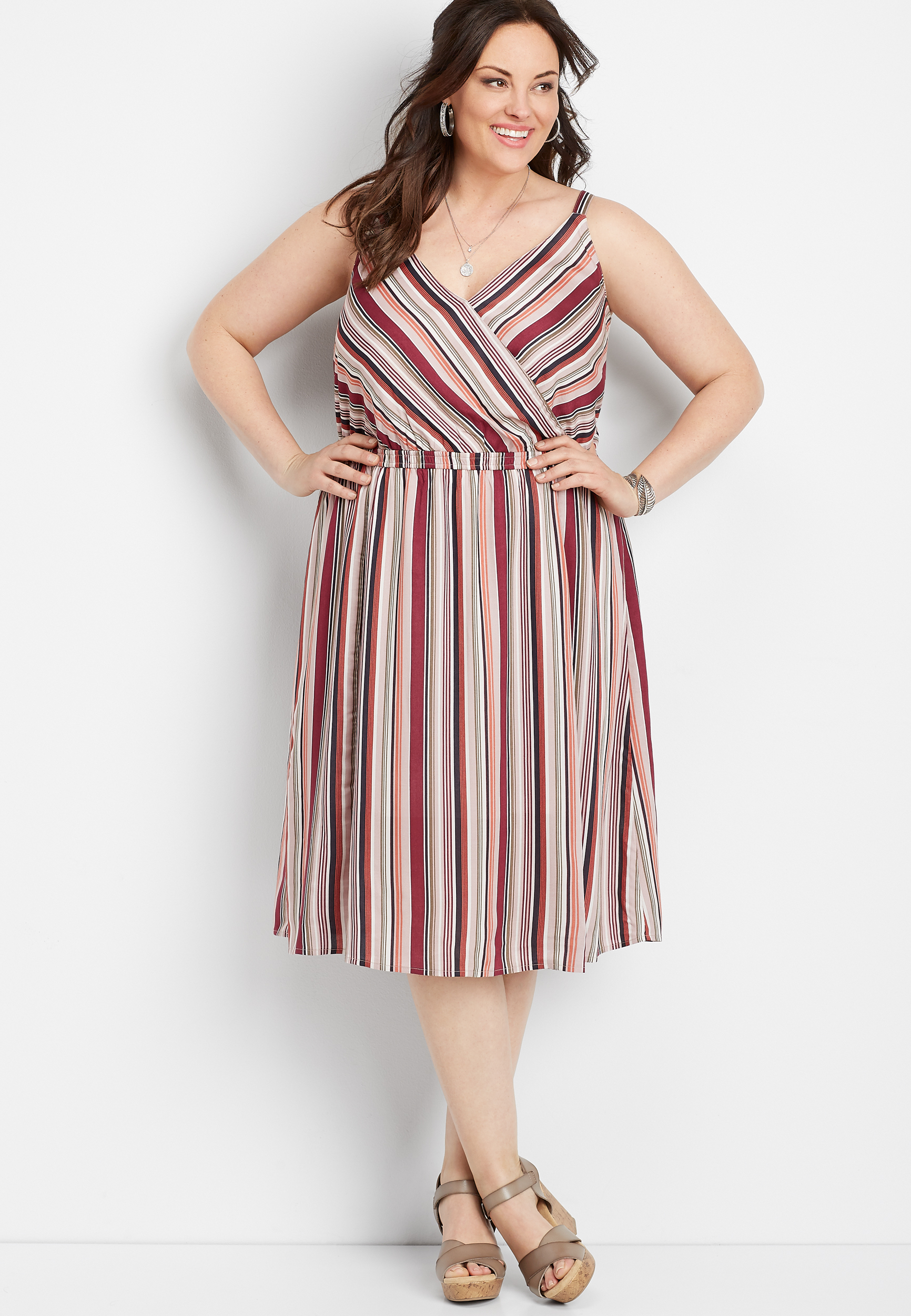 plus-size-stripe-mid-length-dress-maurices