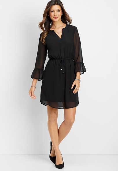 Black Dress with Sleeves