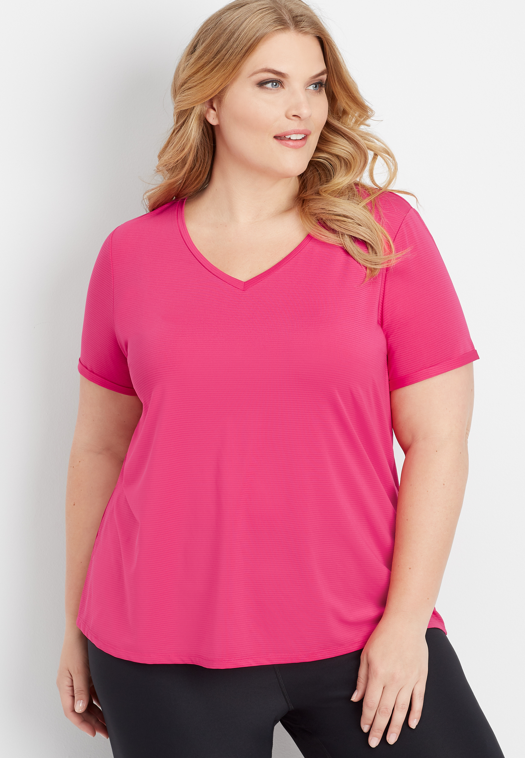plus size ruby pop active tee | maurices